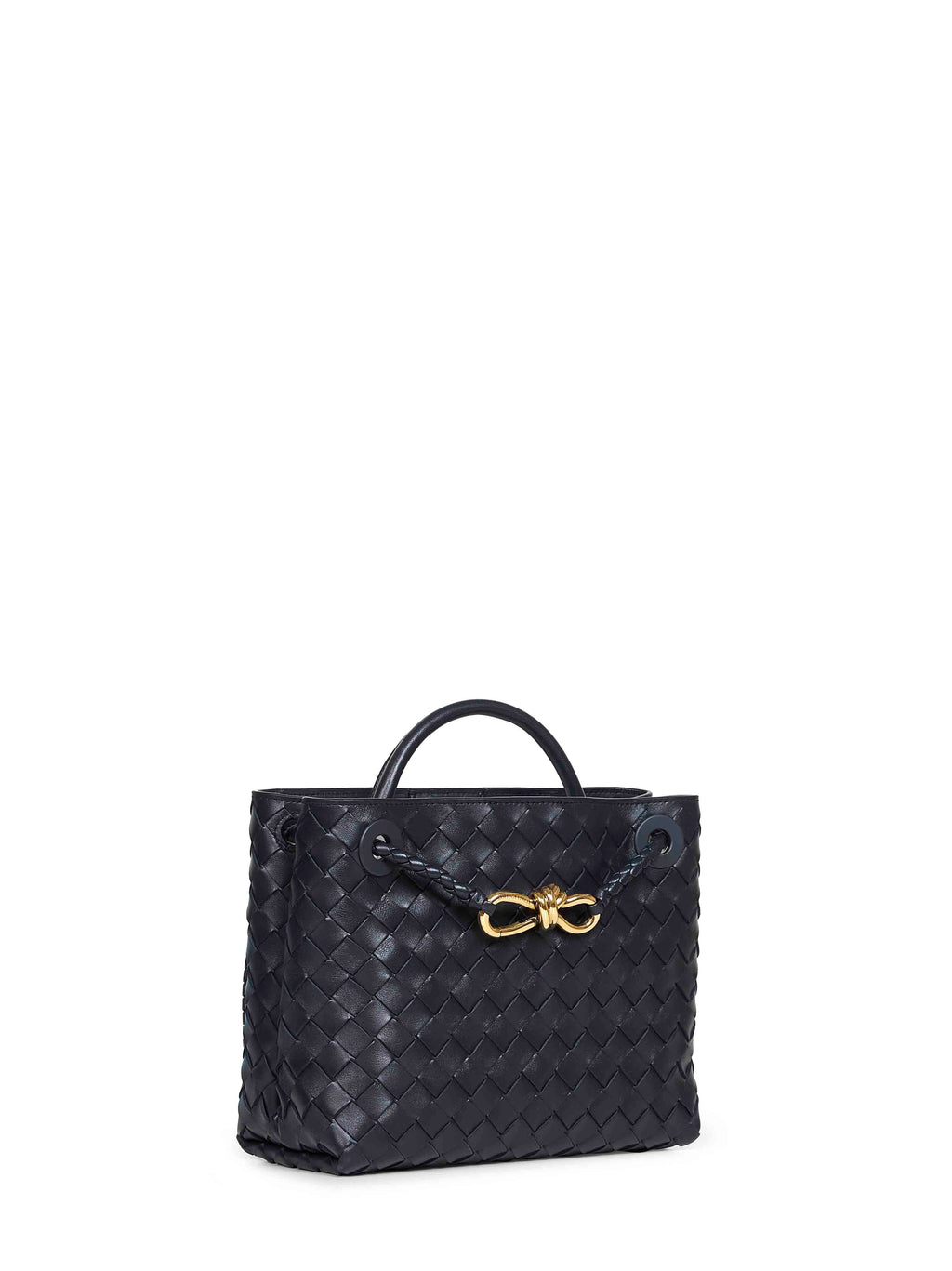 Bottega Veneta Women Midnight Small Andiamo Top Handle Bag