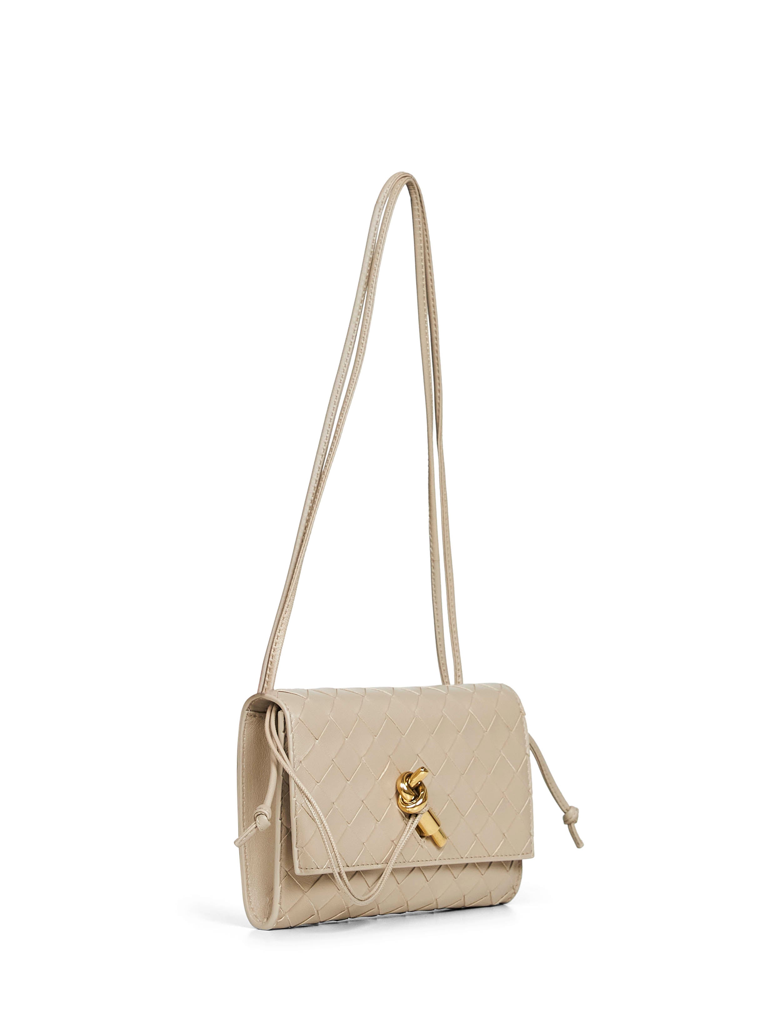 Bottega Veneta Women Ecru Andiamo Pouch
