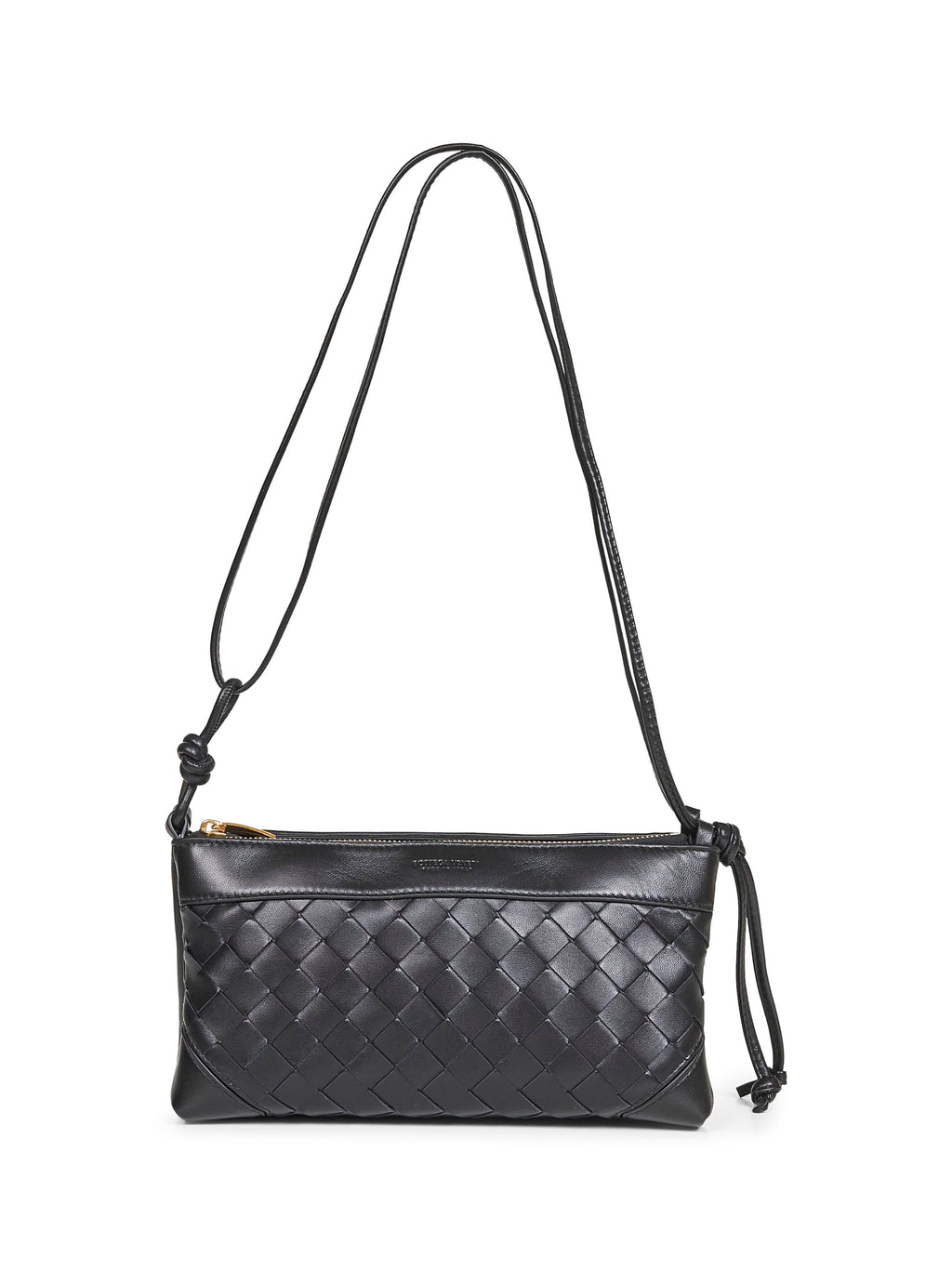 Bottega Veneta Women Black "Andiamo" Double Pouch Crossbody Bag
