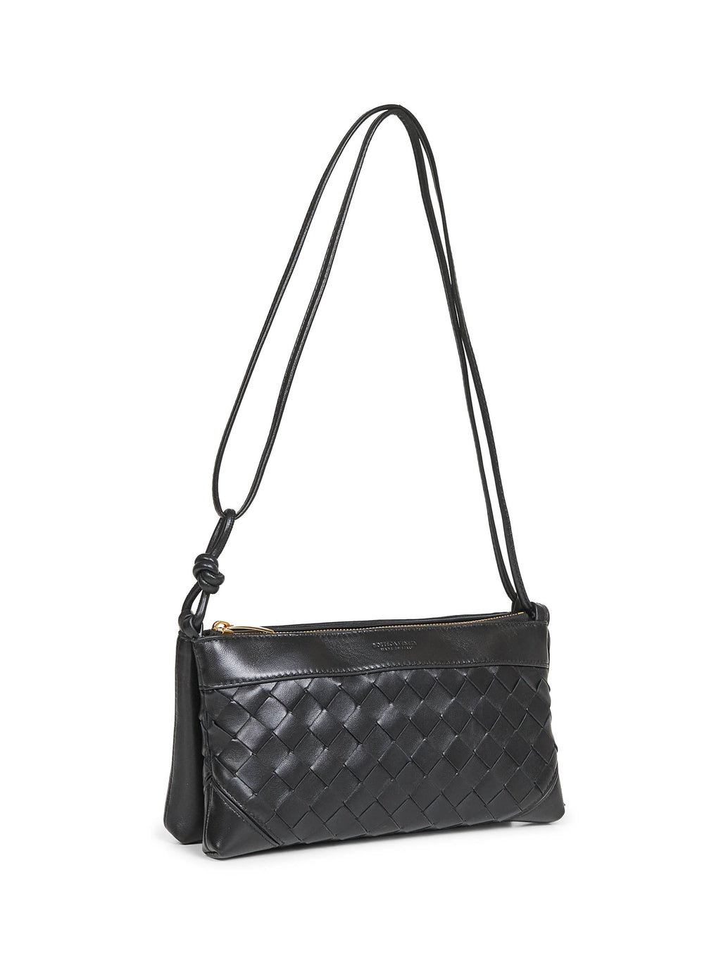 Bottega Veneta Women Black "Andiamo" Double Pouch Crossbody Bag