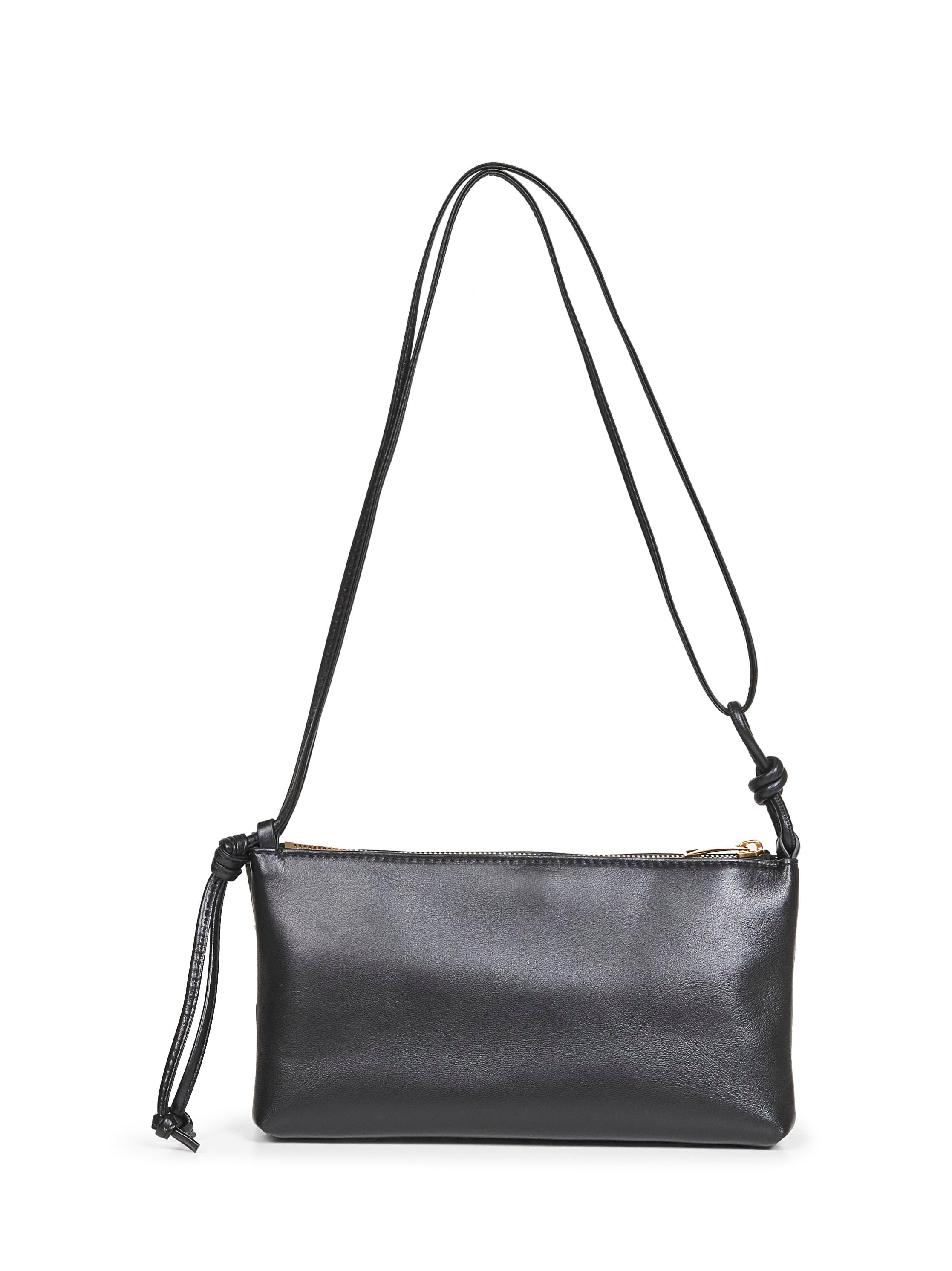 Bottega Veneta Women Black "Andiamo" Double Pouch Crossbody Bag