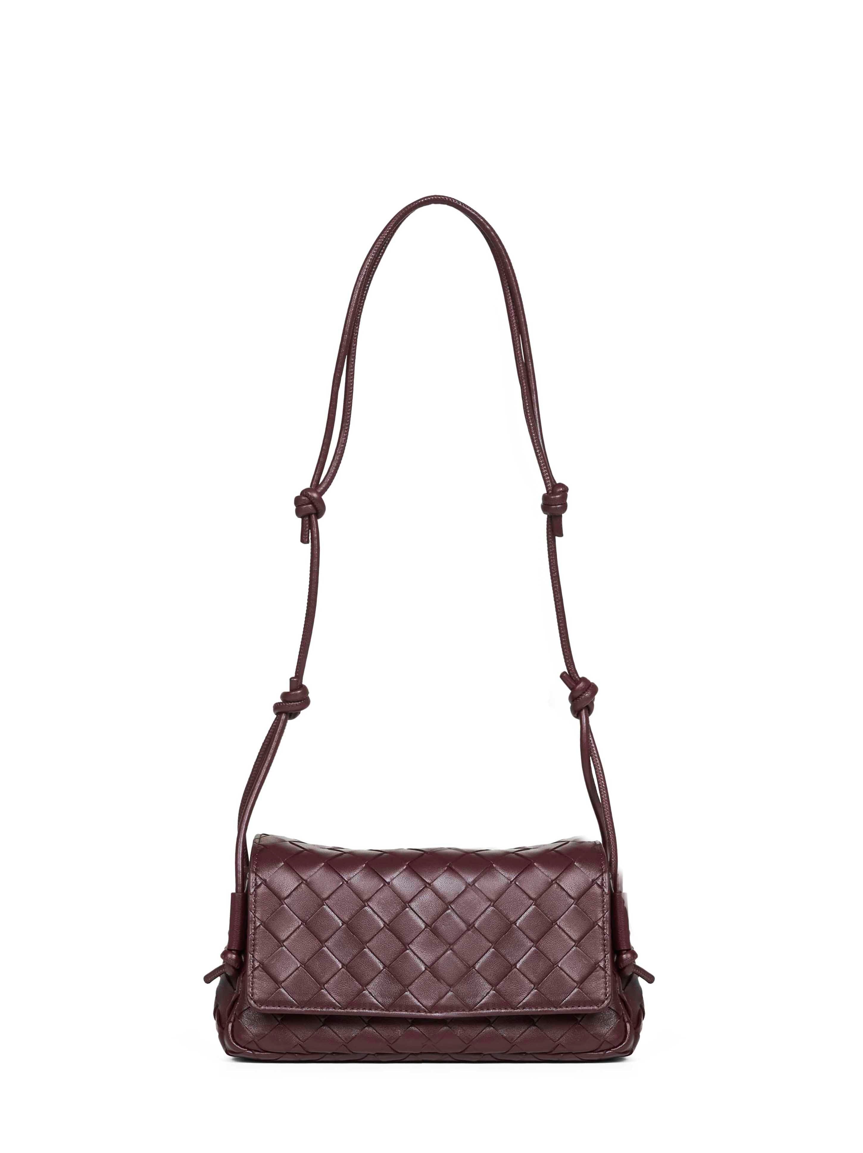 Bottega Veneta Women Deep Mahogany Notturno Crossbody Bag