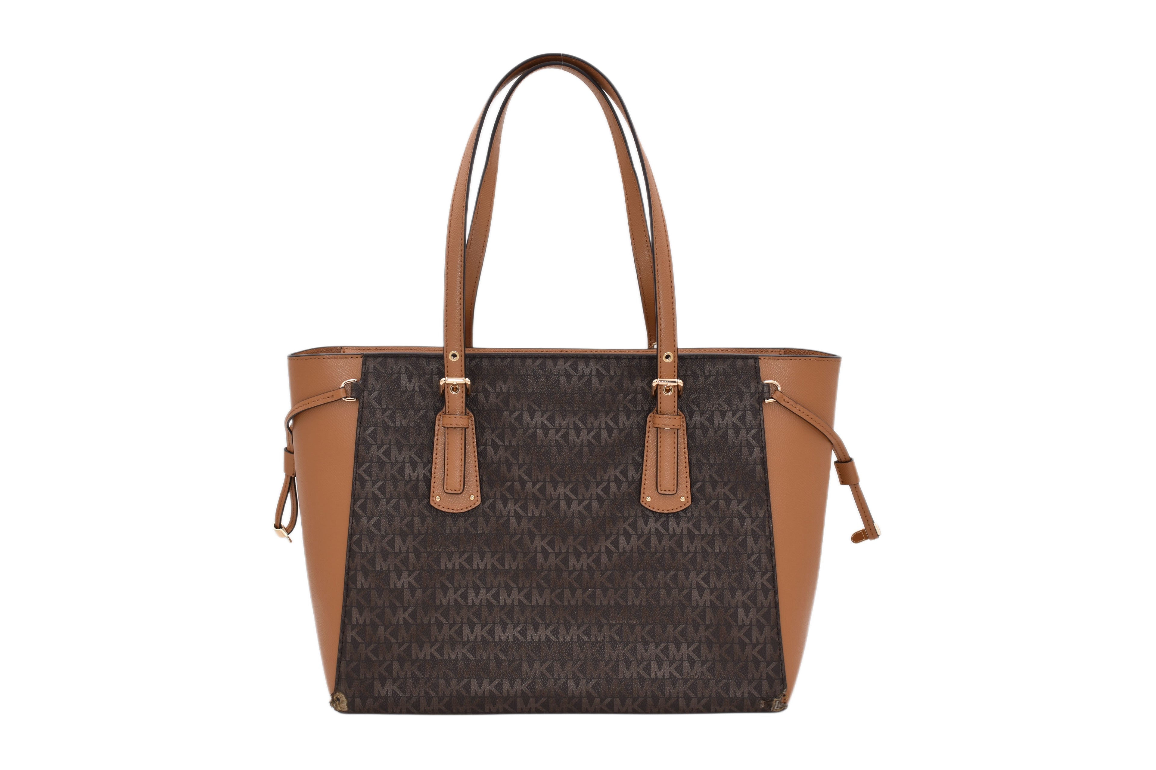 Michael Kors Voyager MK Signature Drawstring Large Tote Shoulder Bag ( )
