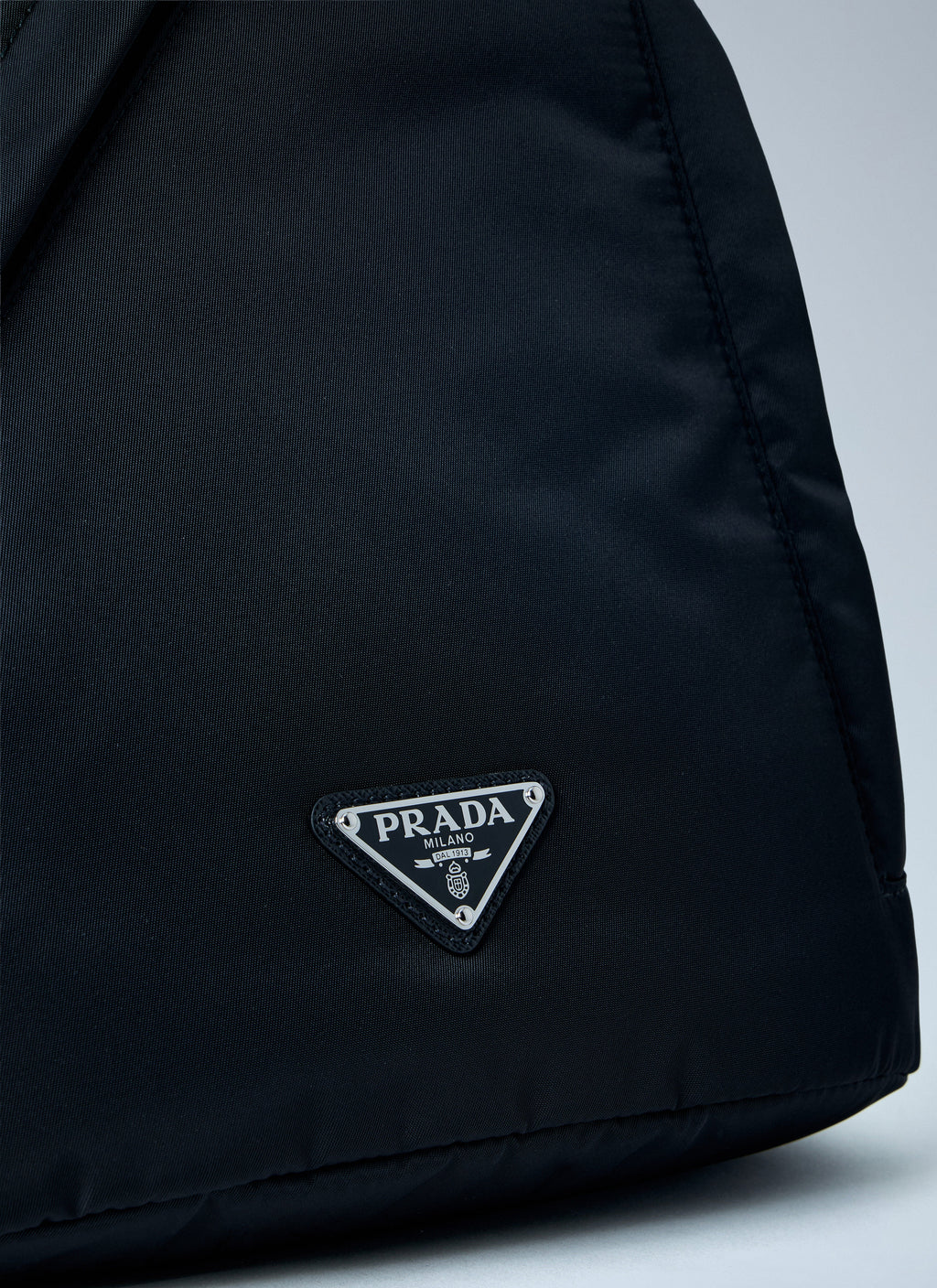 Prada Men Asymmetric Nylon Sling Bag