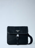 Prada Men Re-Nylon And Saffiano Leather Shoulder Bag