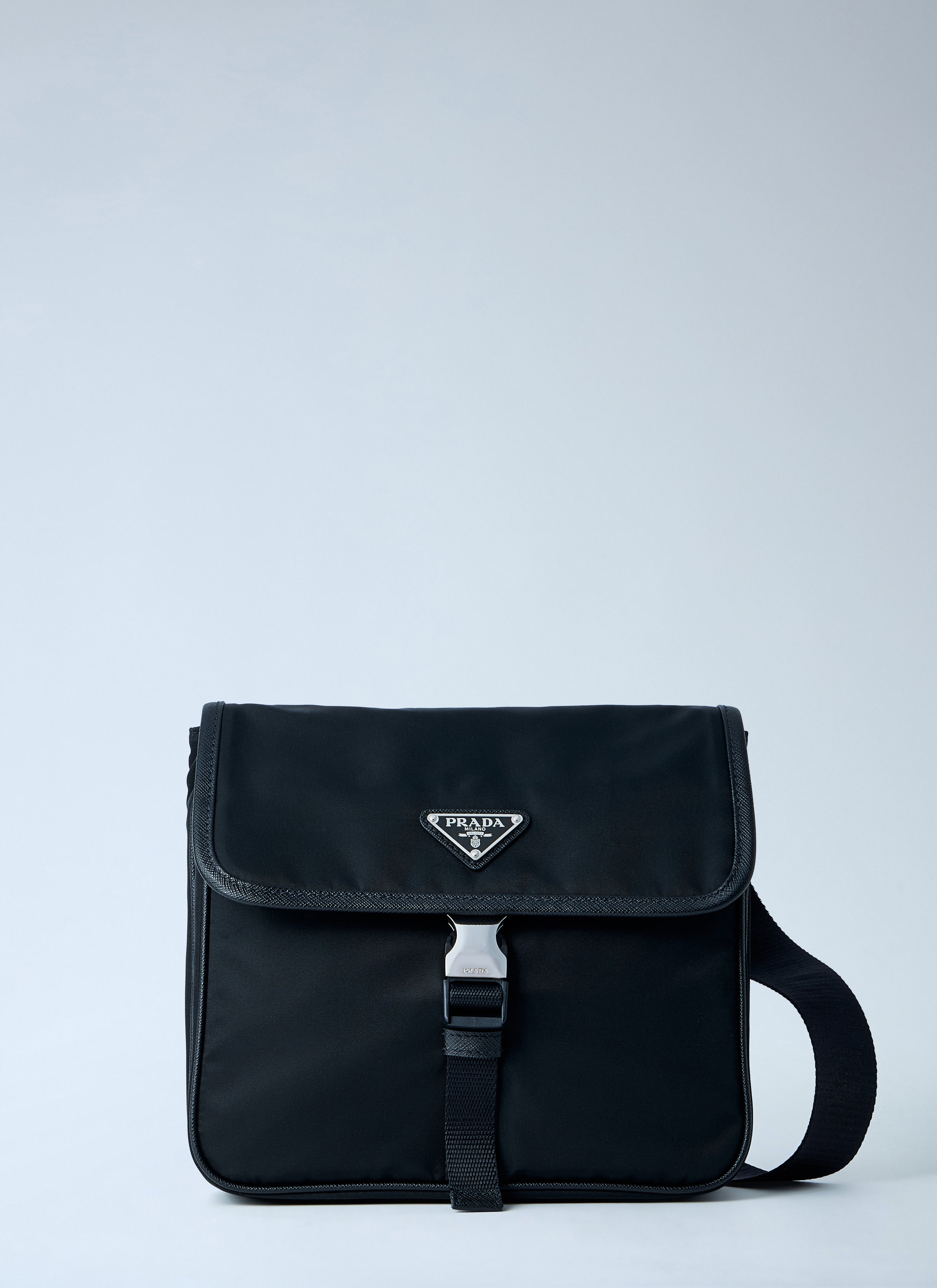 Prada Men Re-Nylon And Saffiano Leather Shoulder Bag