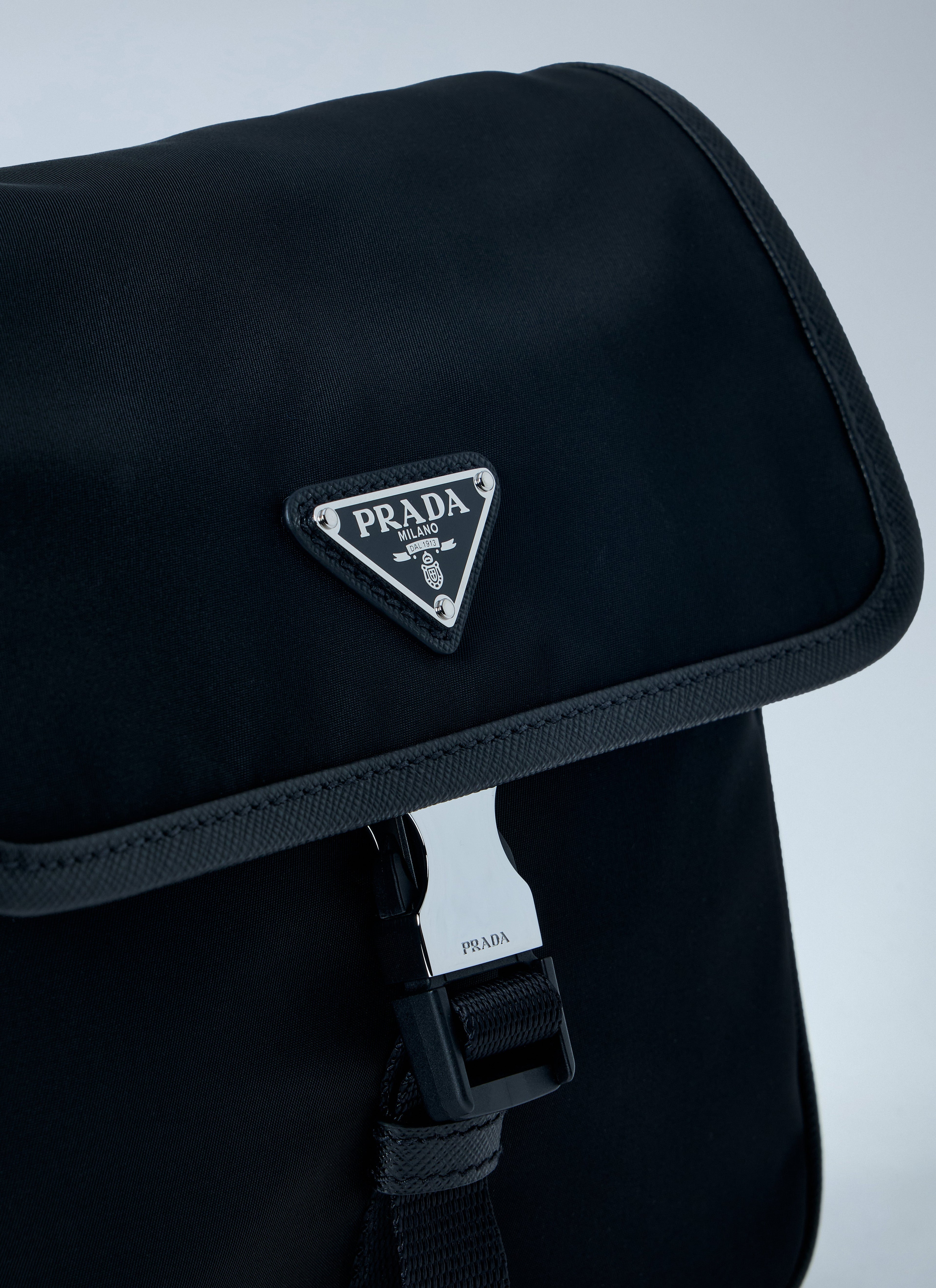 Prada Men Re-Nylon And Saffiano Leather Shoulder Bag