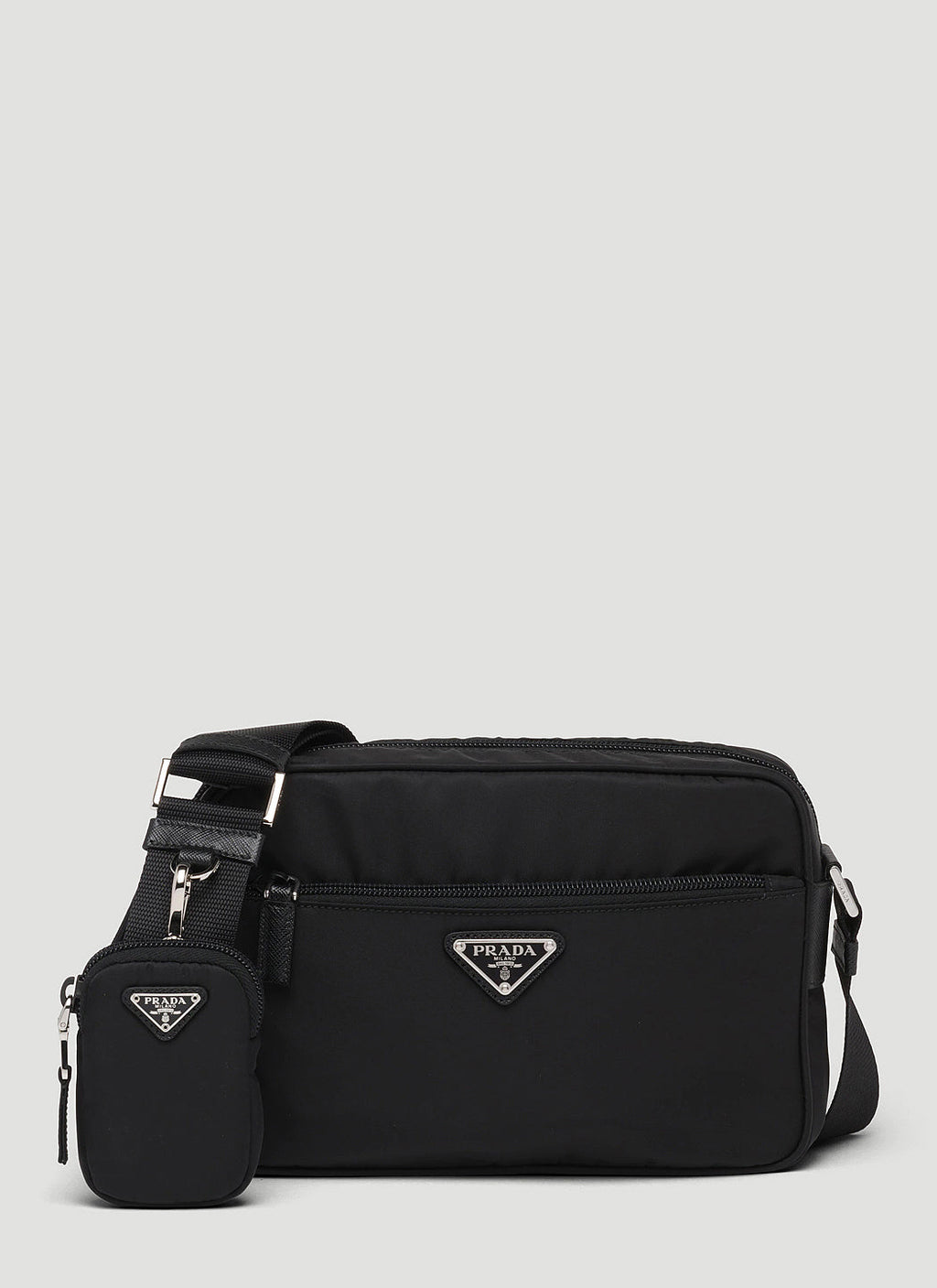 Prada Women Re-Nylon And Saffiano Leather Shoulder Bag