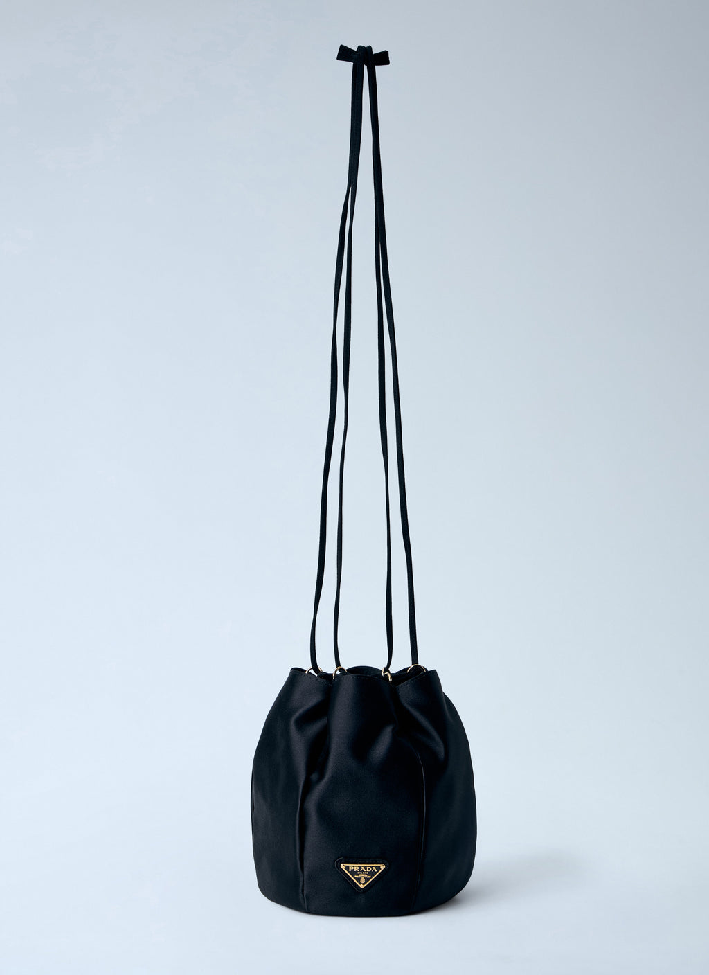Prada Women Satin Mini Bucket Bag