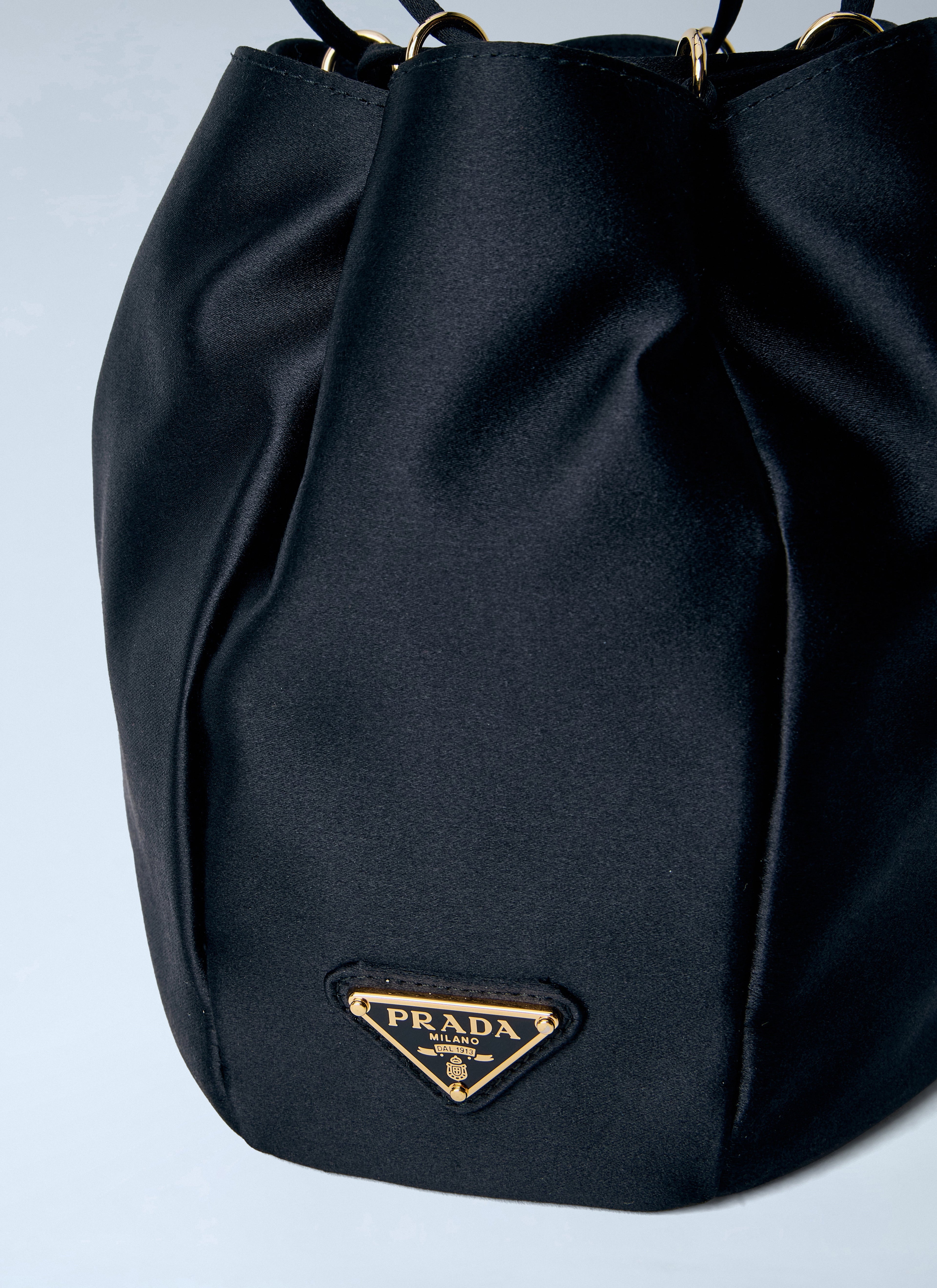 Prada Women Satin Mini Bucket Bag