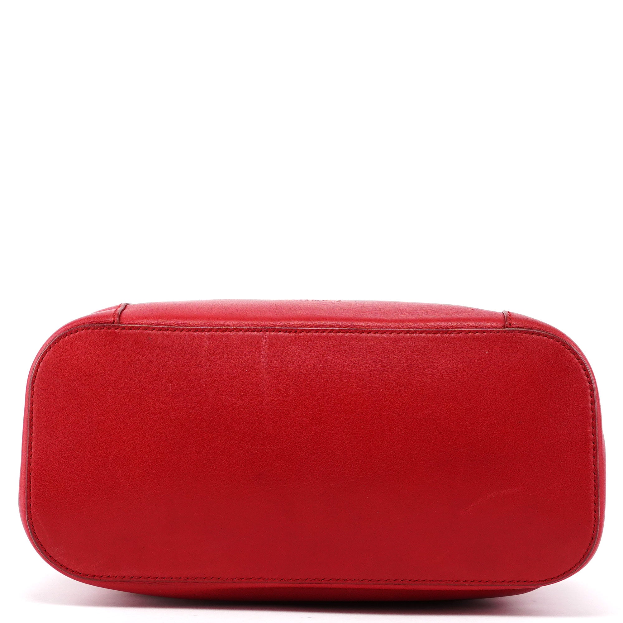 001 3750 Red Calfskin Plastic Ring Bag