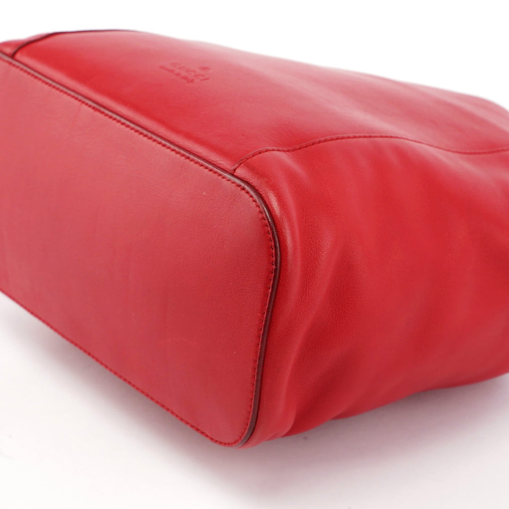001 3750 Red Calfskin Plastic Ring Bag