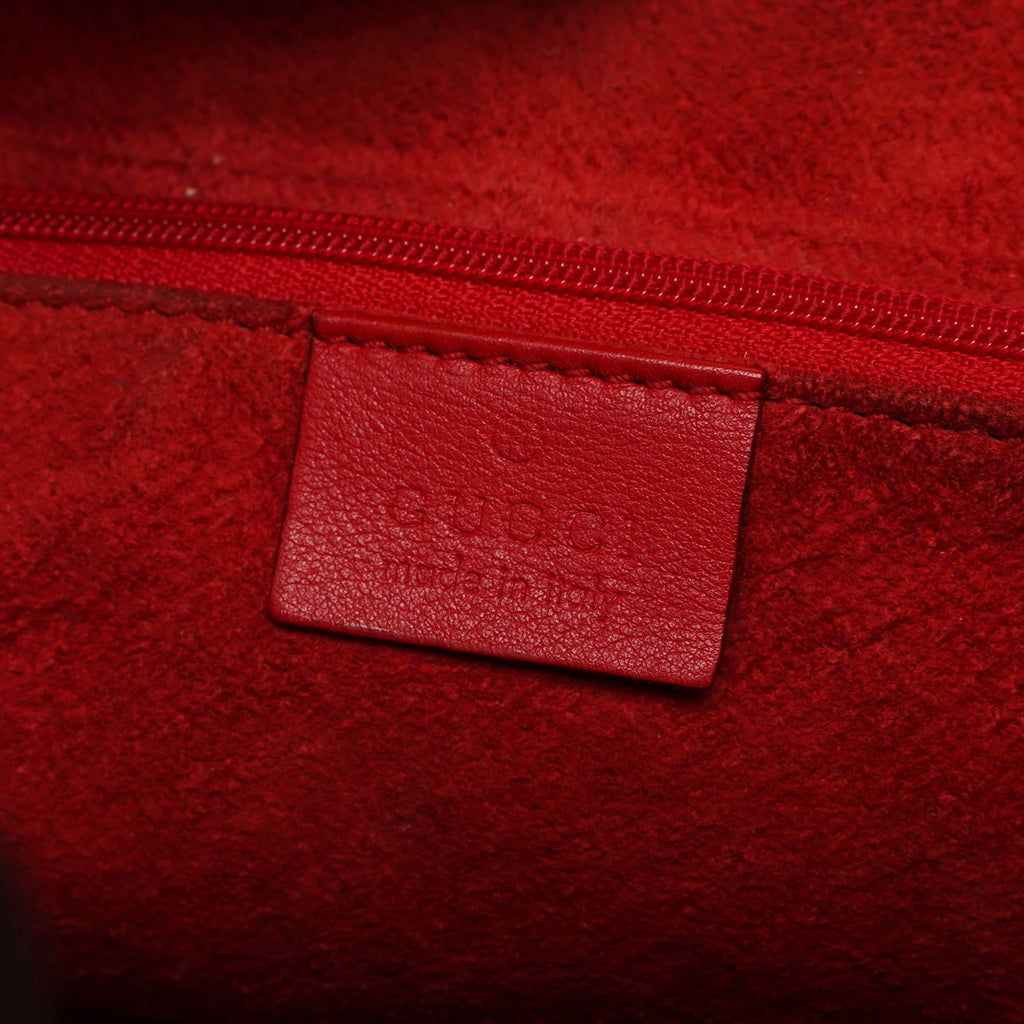 001 3750 Red Calfskin Plastic Ring Bag
