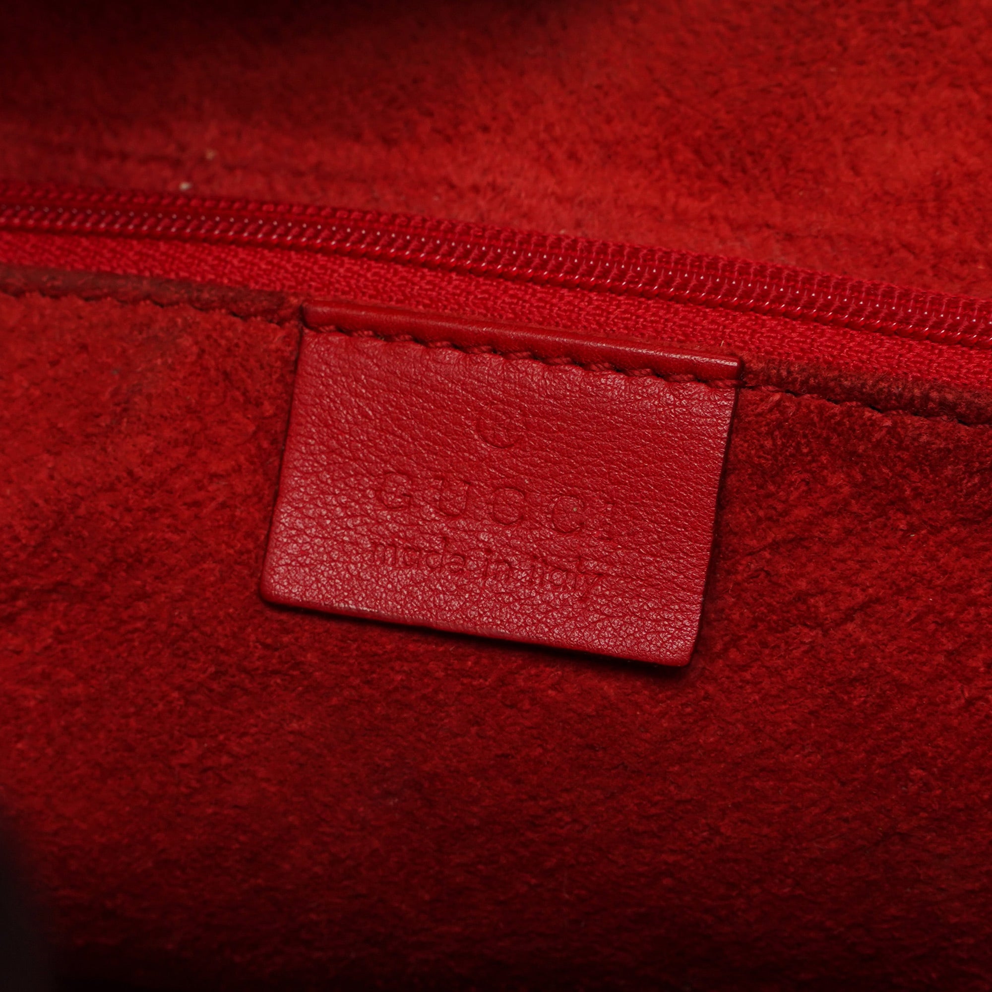 001 3750 Red Calfskin Plastic Ring Bag