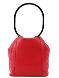 001 3750 Red Calfskin Plastic Ring Bag