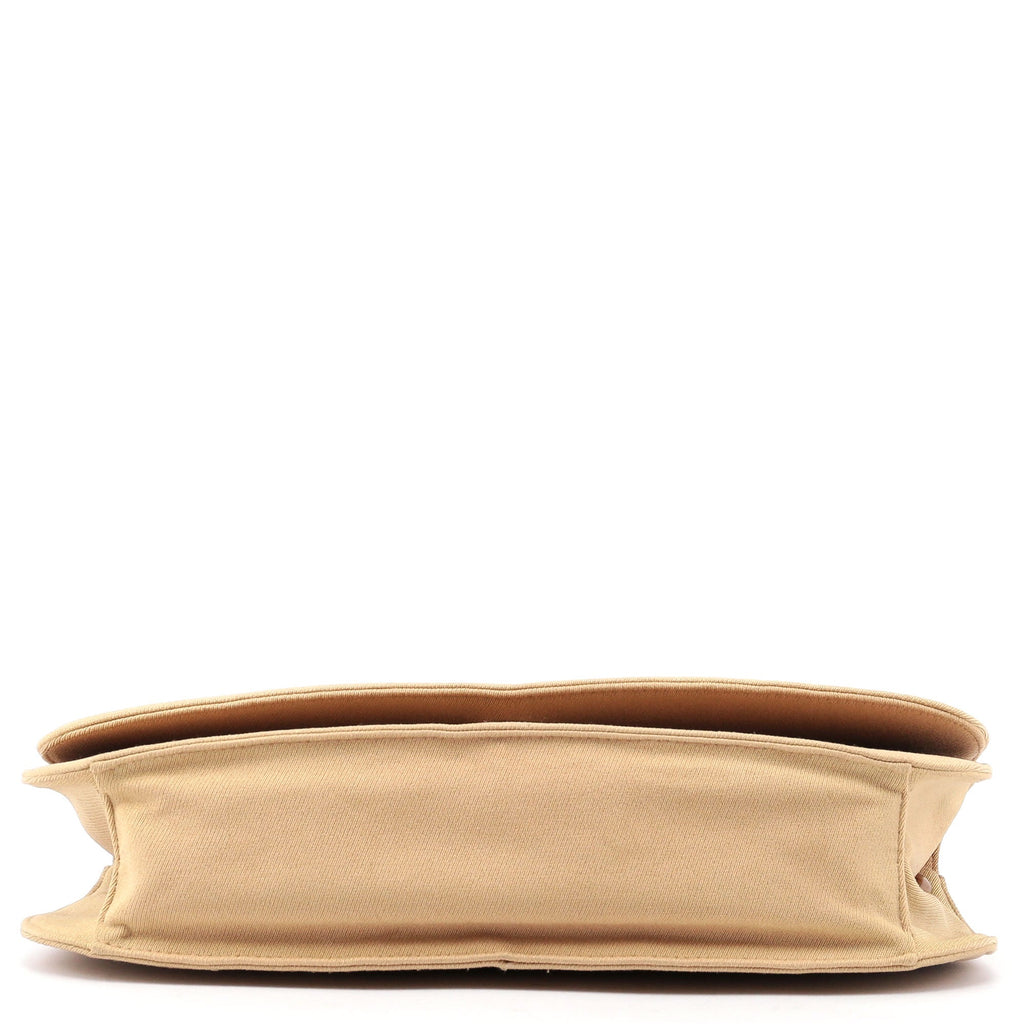1990's Beige Tessuto Plastic Chain Bag