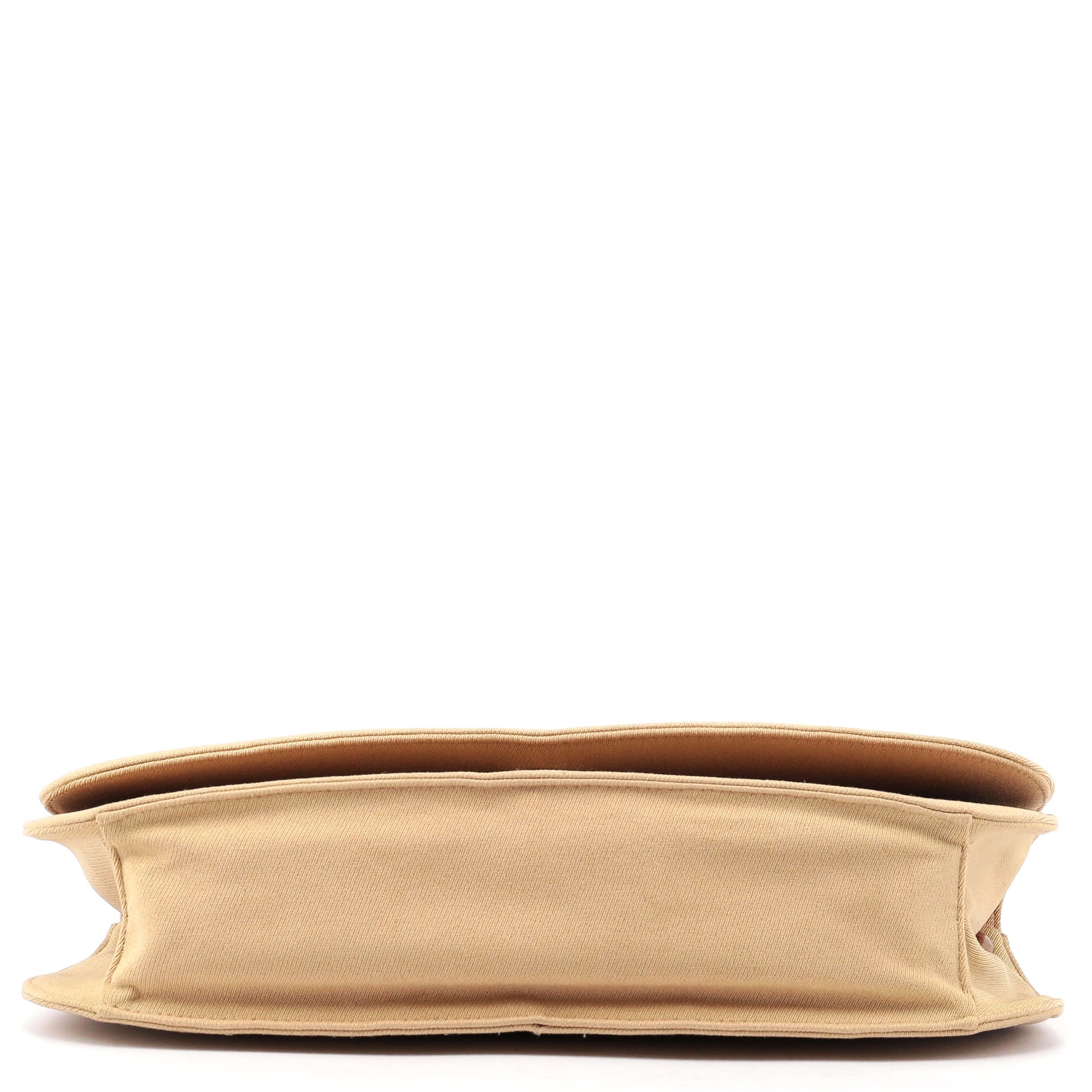 1990's Beige Tessuto Plastic Chain Bag