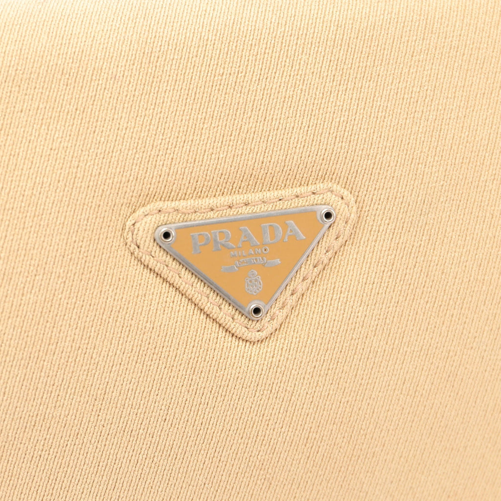 1990's Beige Tessuto Plastic Chain Bag