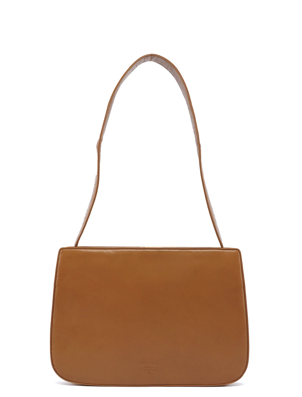 1990's Beige Vitello Shoulder Bag