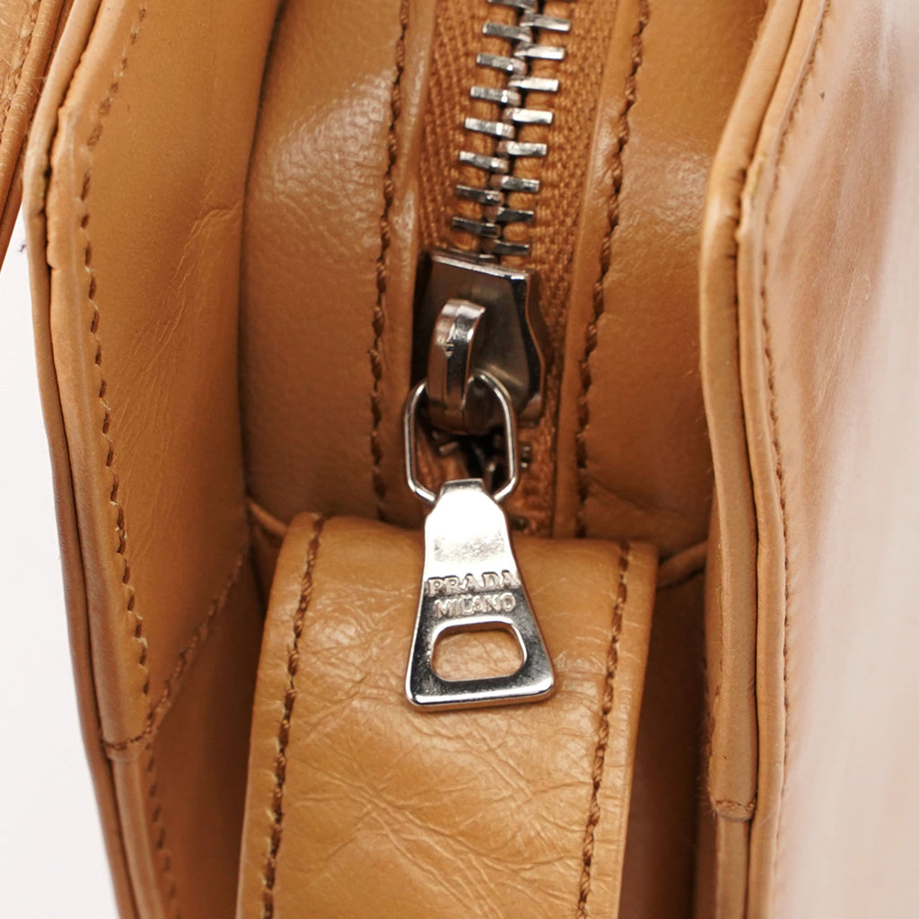 1990's Beige Vitello Shoulder Bag