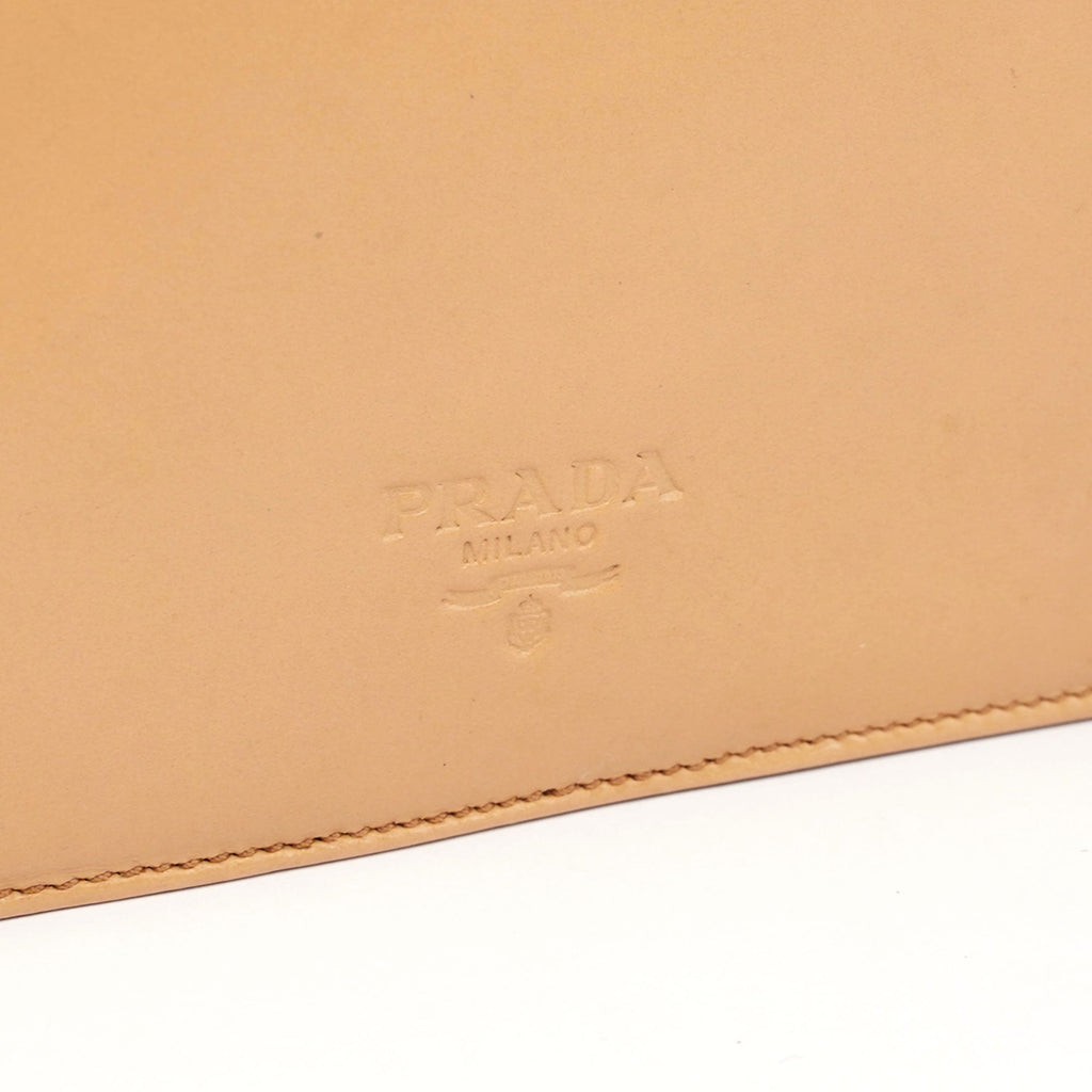 1990's Beige Vitello Shoulder Bag