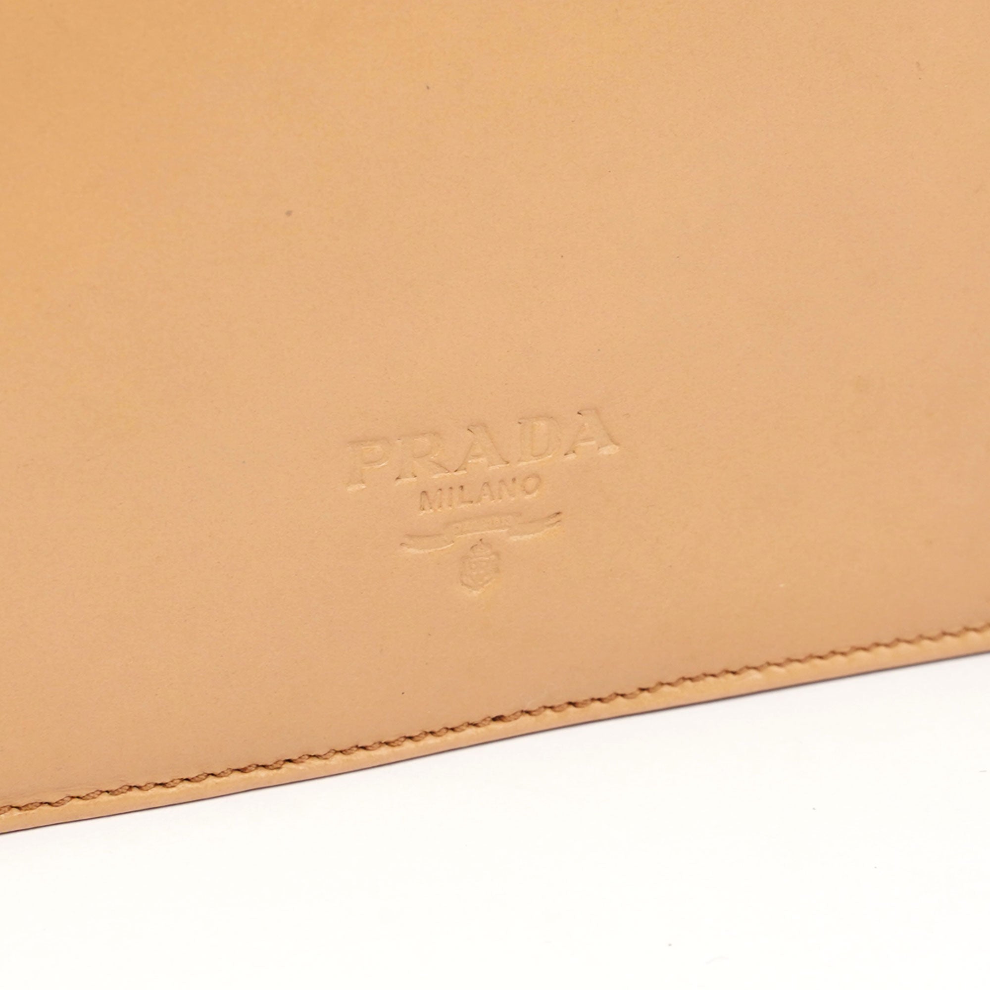 1990's Beige Vitello Shoulder Bag