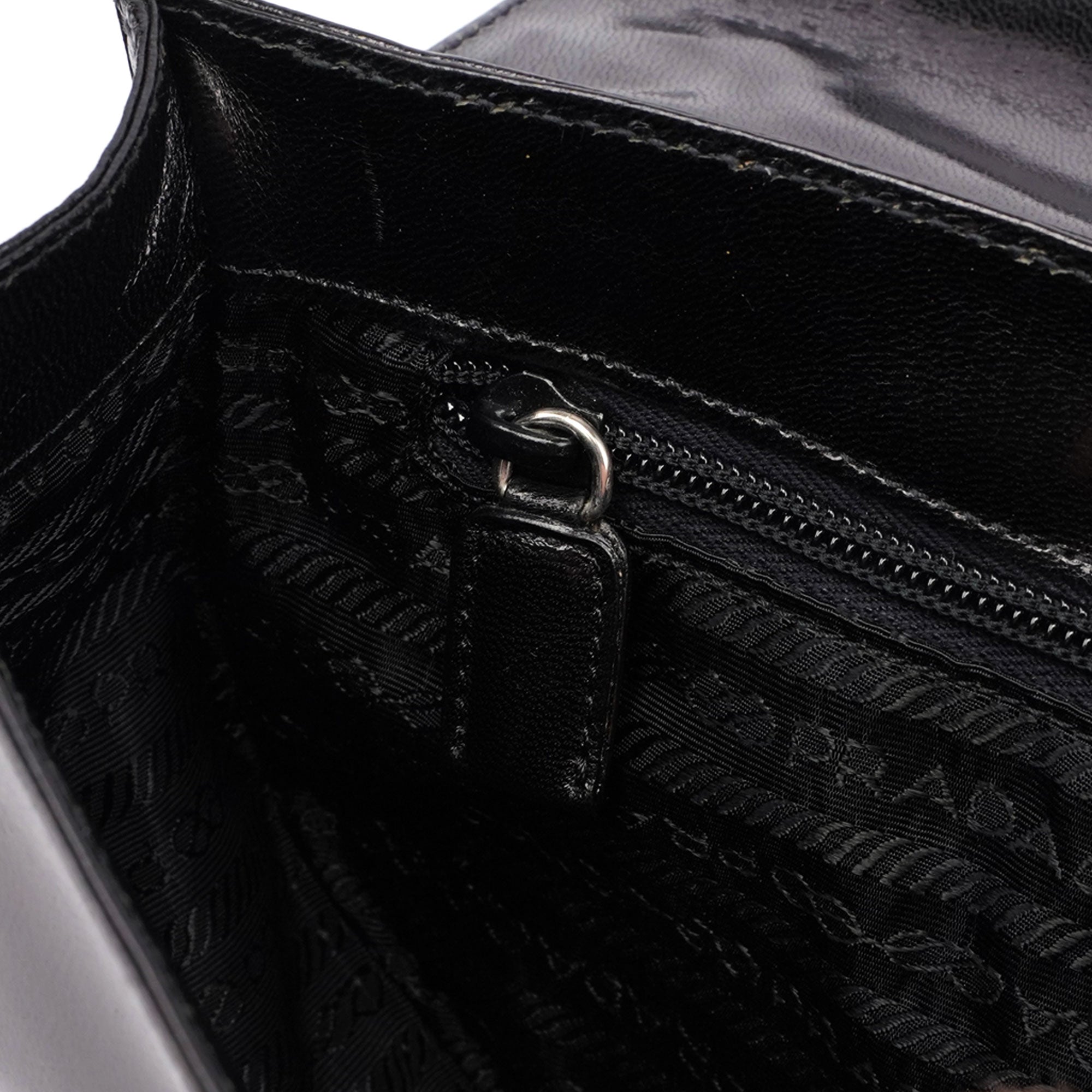 1990's Black Calfskin Shoulder Bag