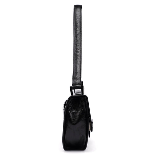 1990's Black Calfskin Shoulder Bag