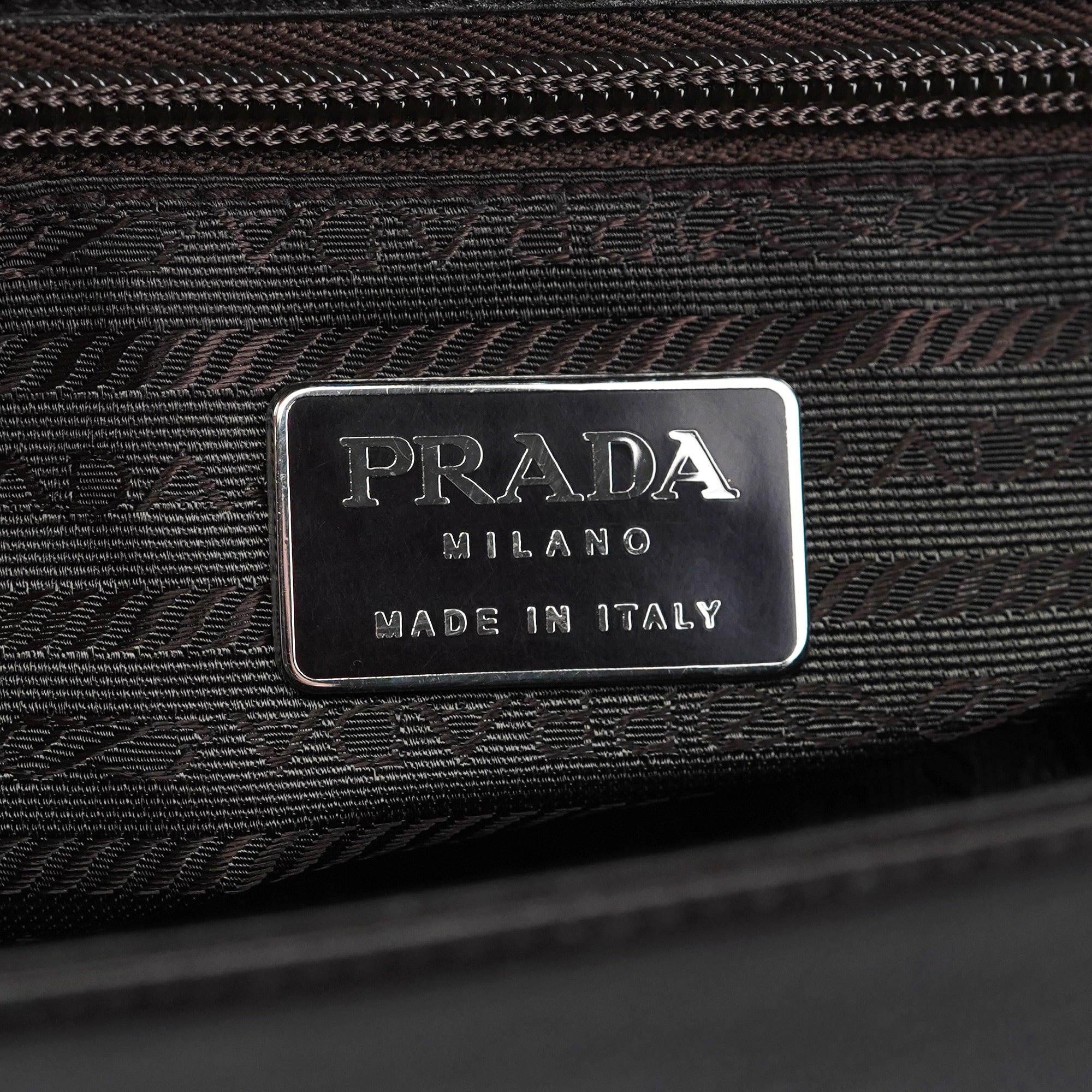 1990's Dark Brown Vitello Shoulder Bag