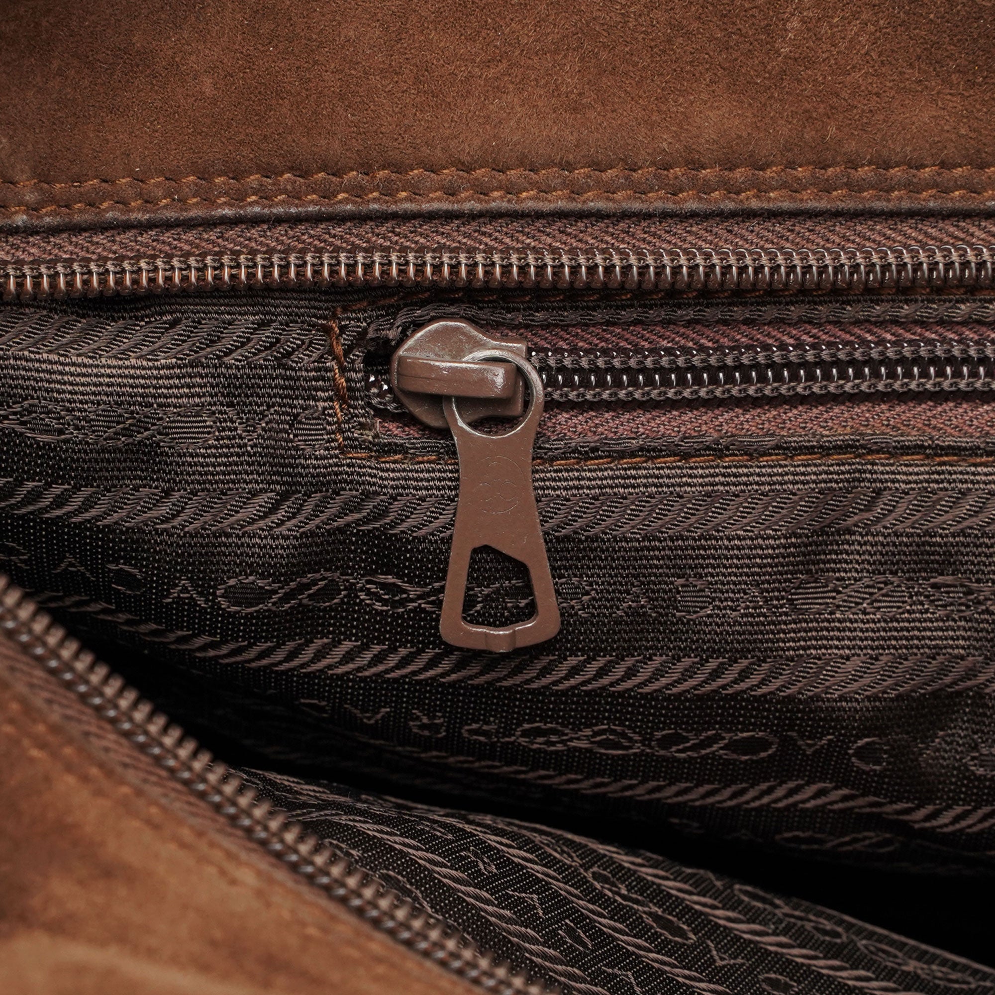 1990's Suede Wood Handle Bag
