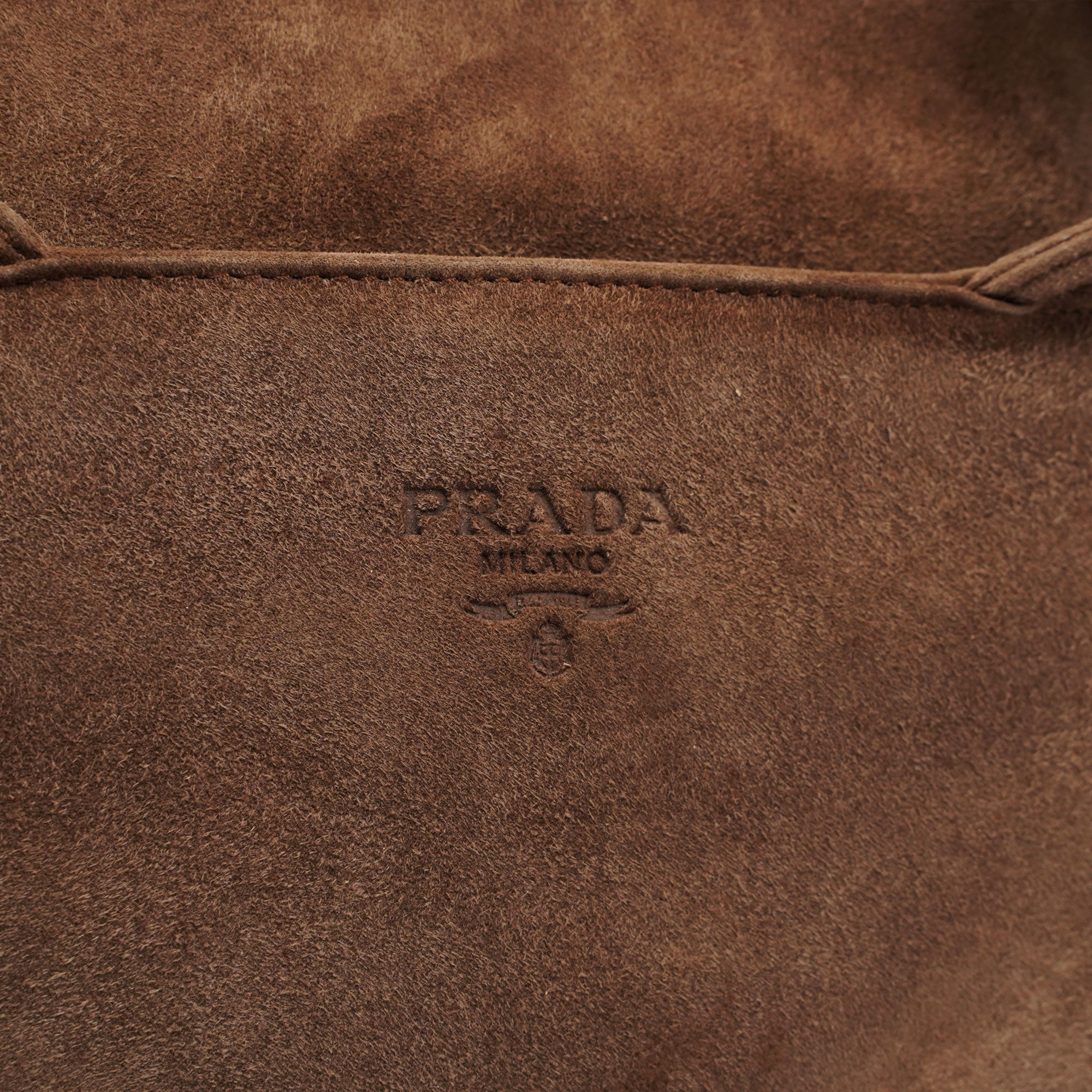 1990's Suede Wood Handle Bag