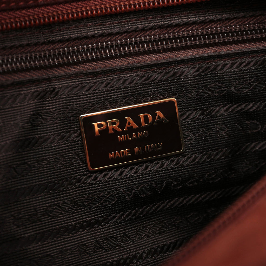 1990's Suede Wood Handle Bag