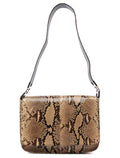 1990's Yellow Python Skin Shoulder Bag