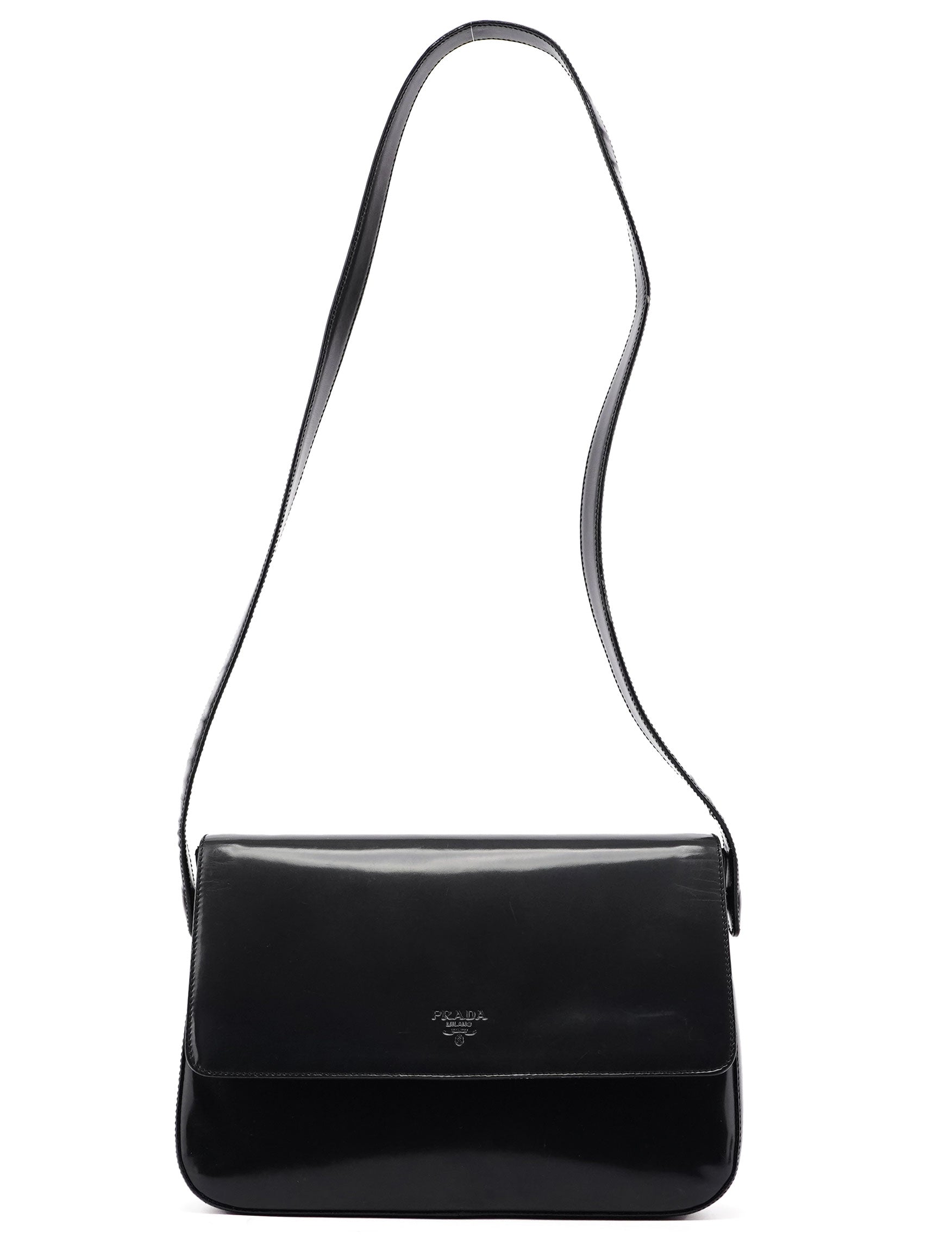 1995 Anthracite Spazzolato Shoulder Bag