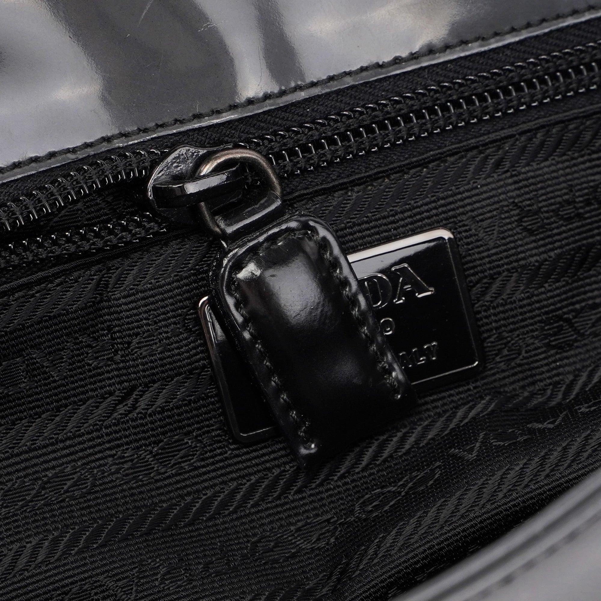 1995 Anthracite Spazzolato Shoulder Bag