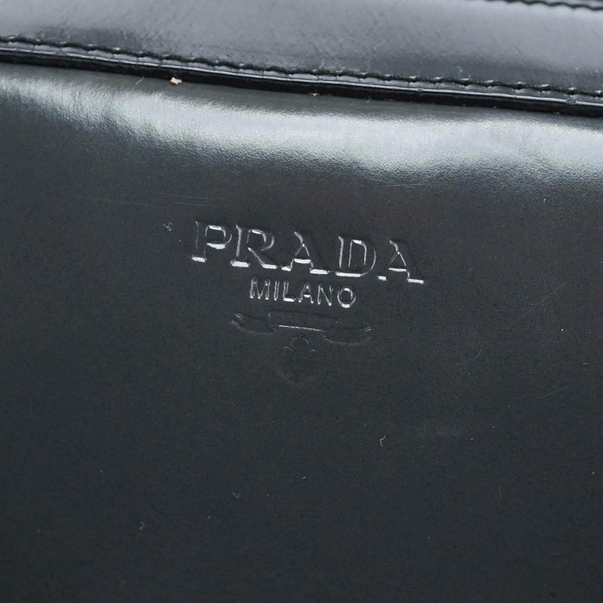 1995 Anthracite Spazzolato Shoulder Bag