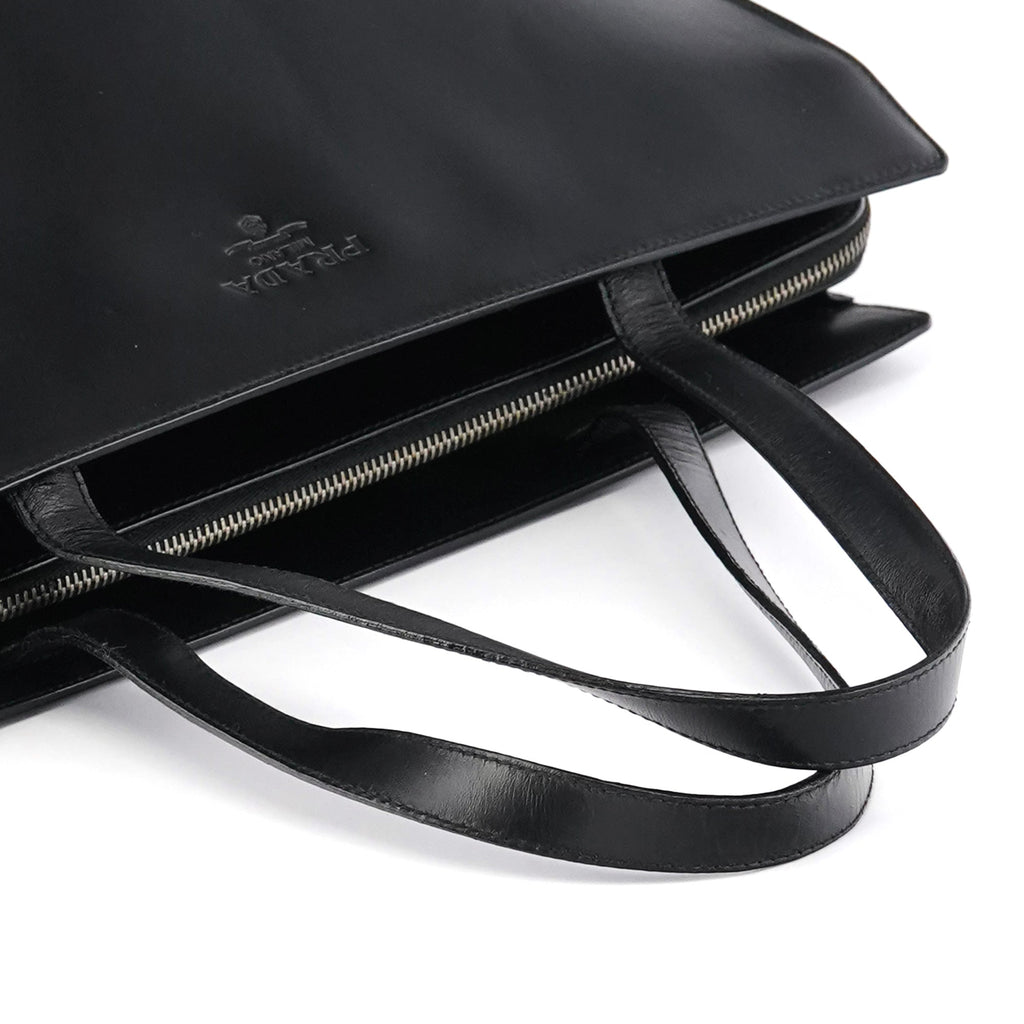 1995 Black Leather Nappa Sport Tote Bag