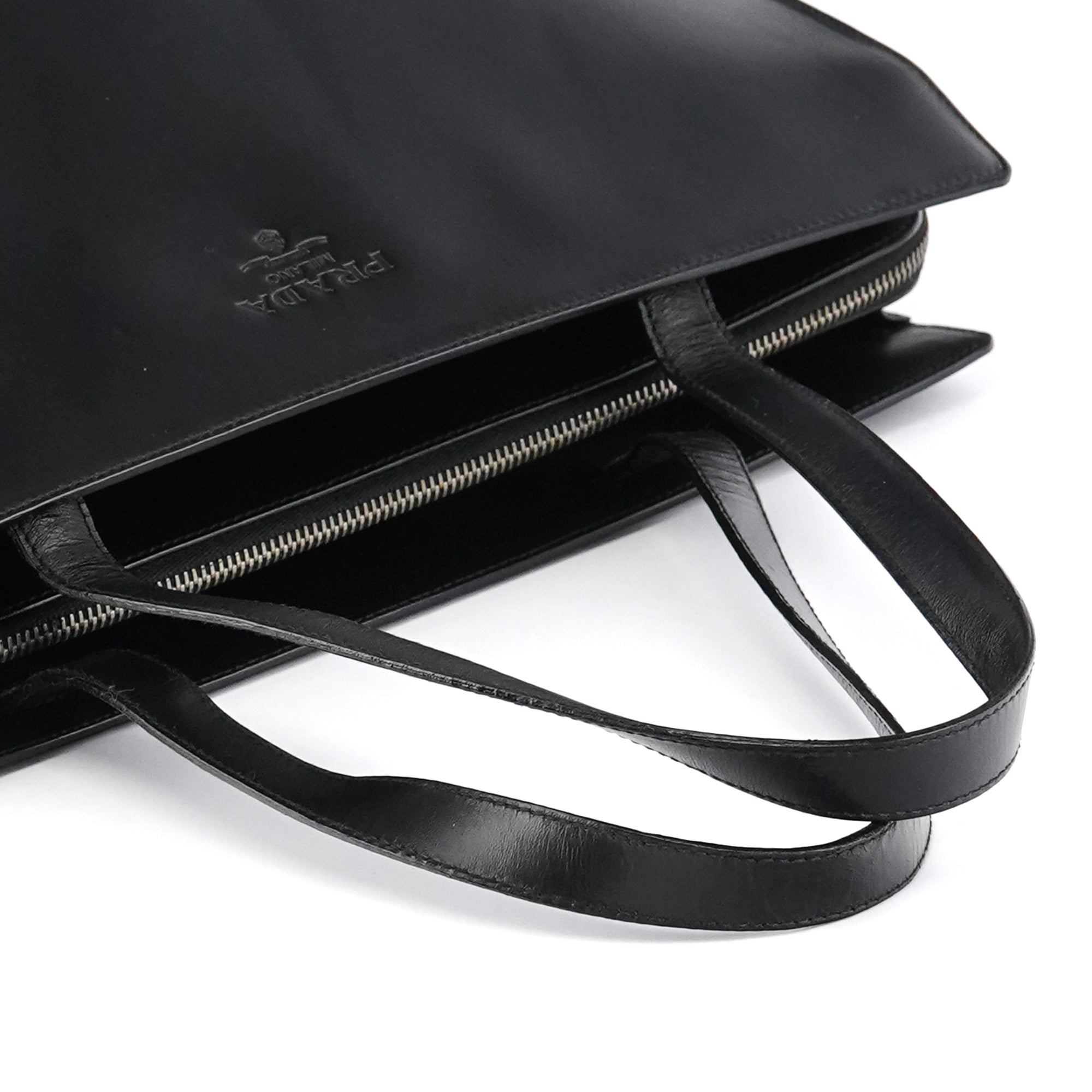 1995 Black Leather Nappa Sport Tote Bag