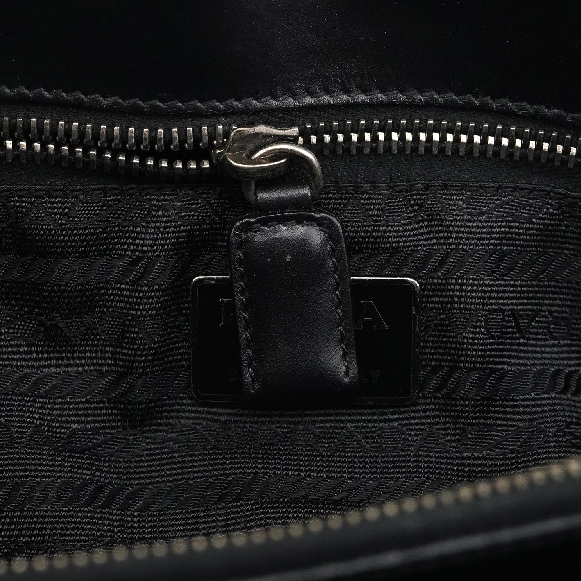 1995 Black Leather Nappa Sport Tote Bag