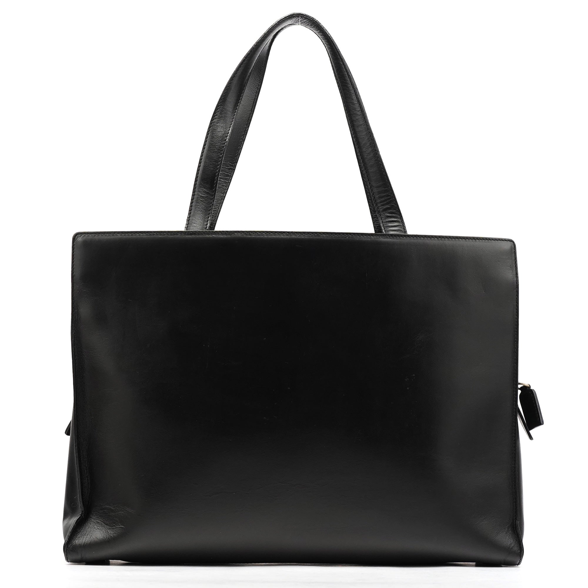 1995 Black Leather Nappa Sport Tote Bag