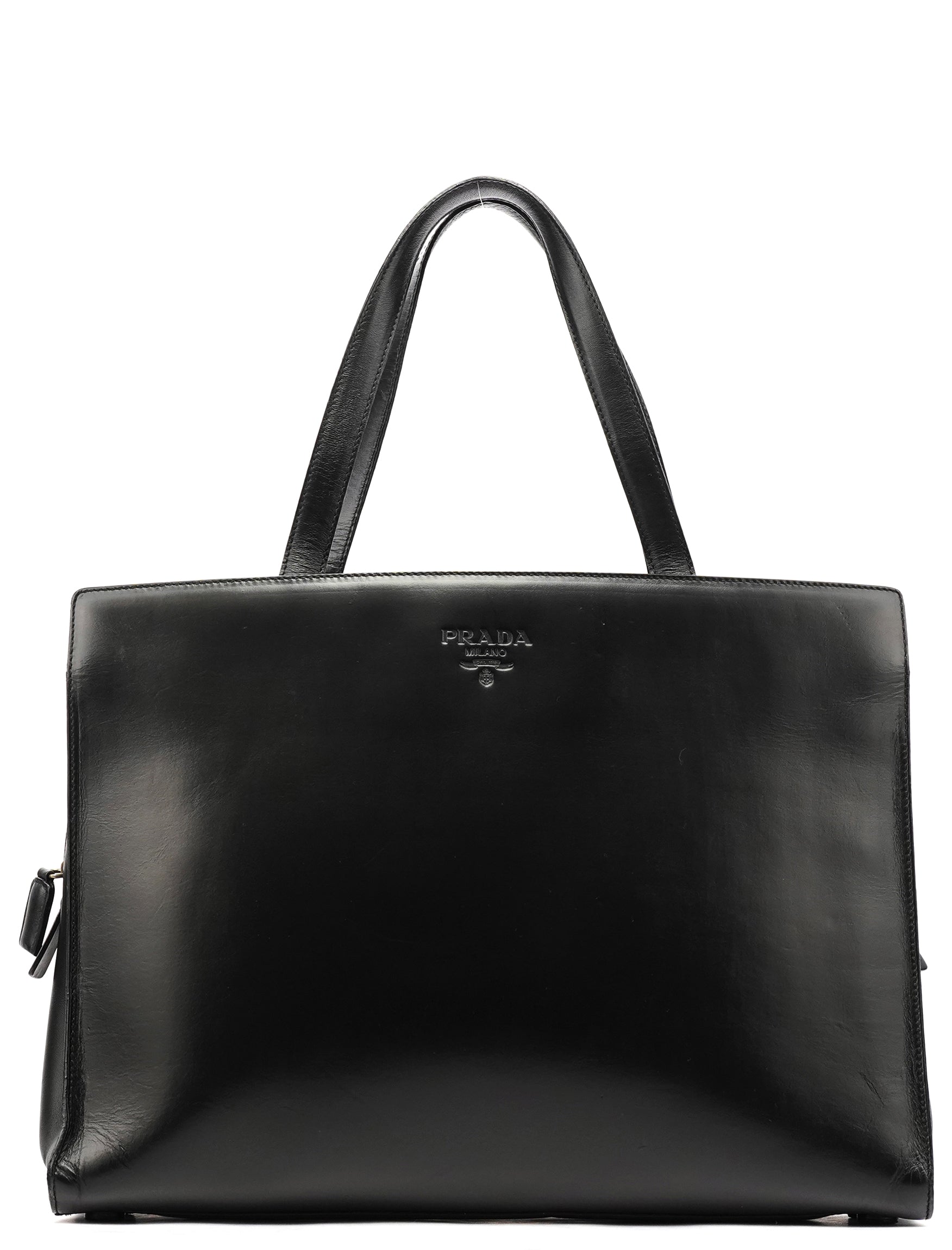 1995 Black Leather Nappa Sport Tote Bag