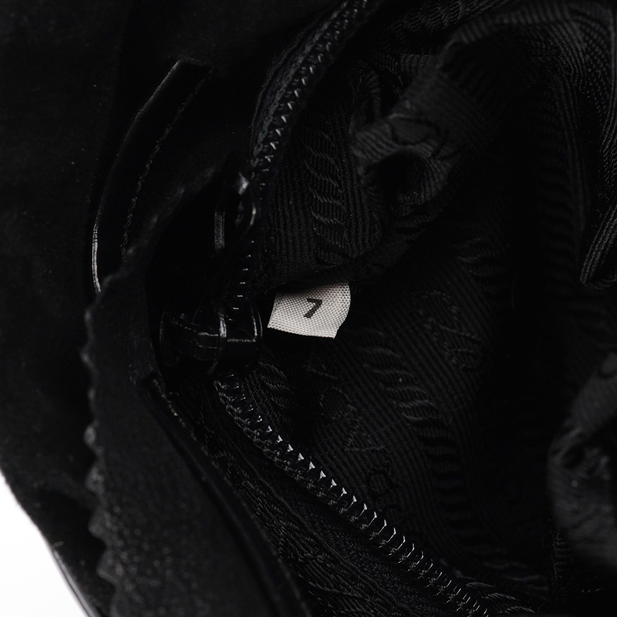 1995 Black Spazzolato Bucket Bag