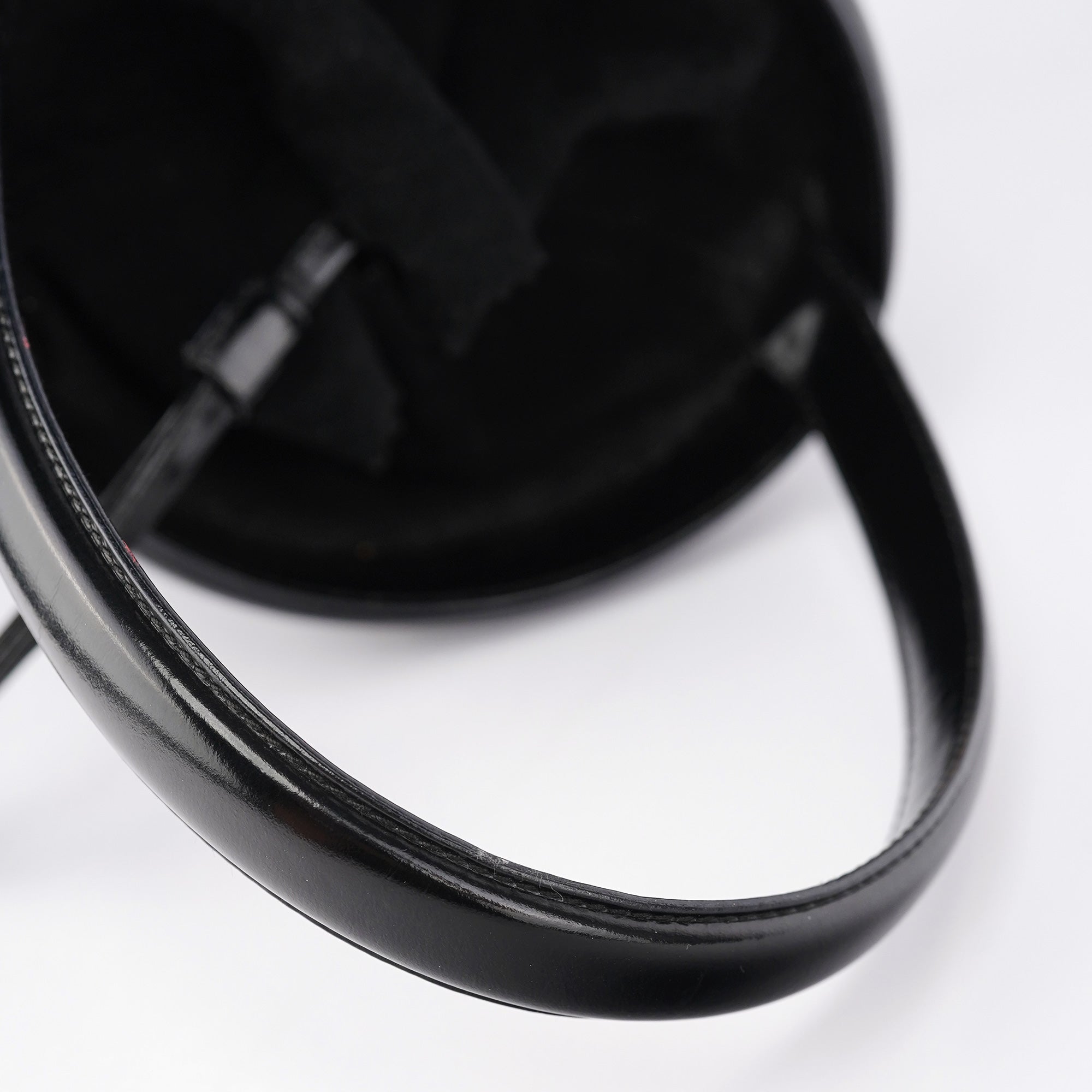 1995 Black Spazzolato Bucket Bag