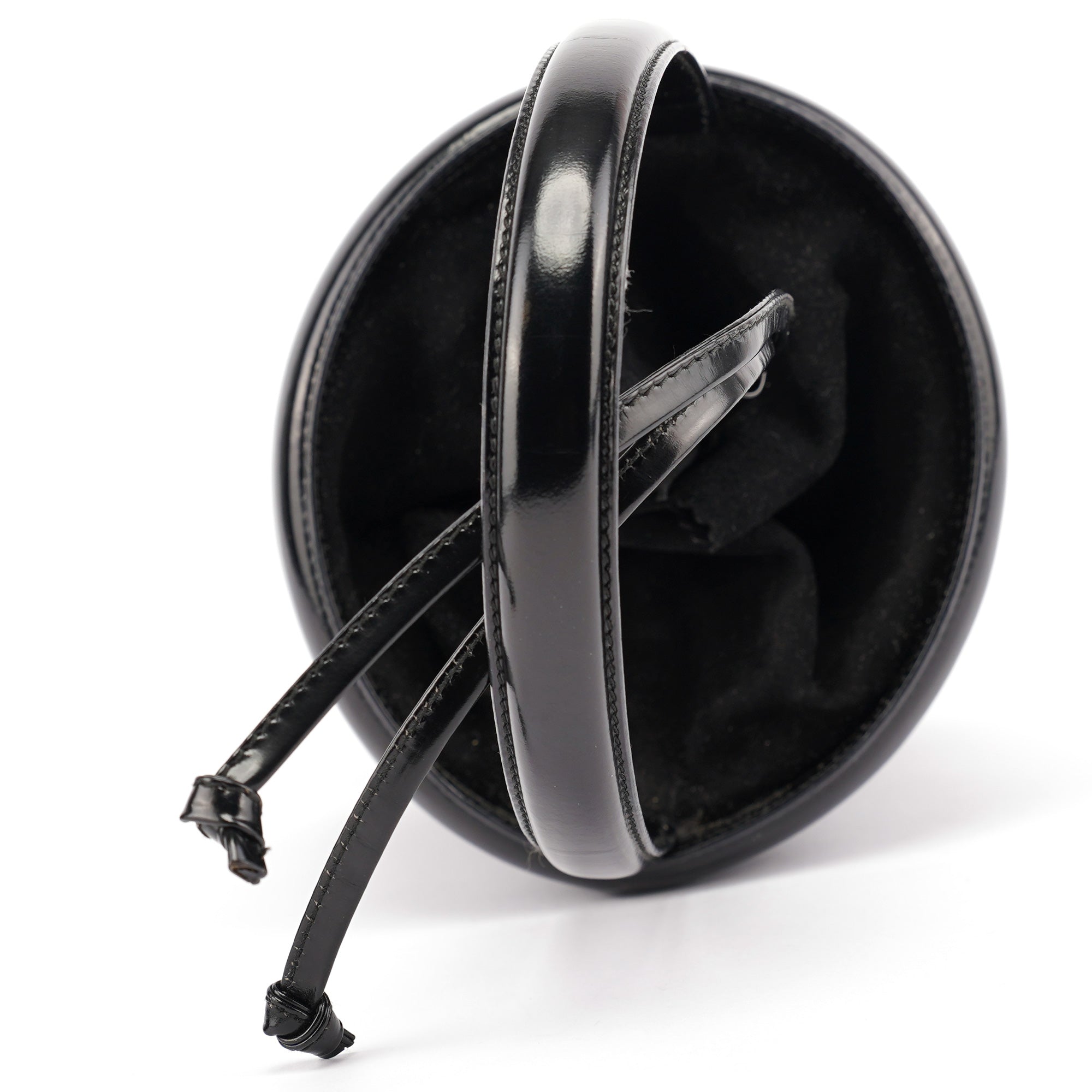 1995 Black Spazzolato Bucket Bag