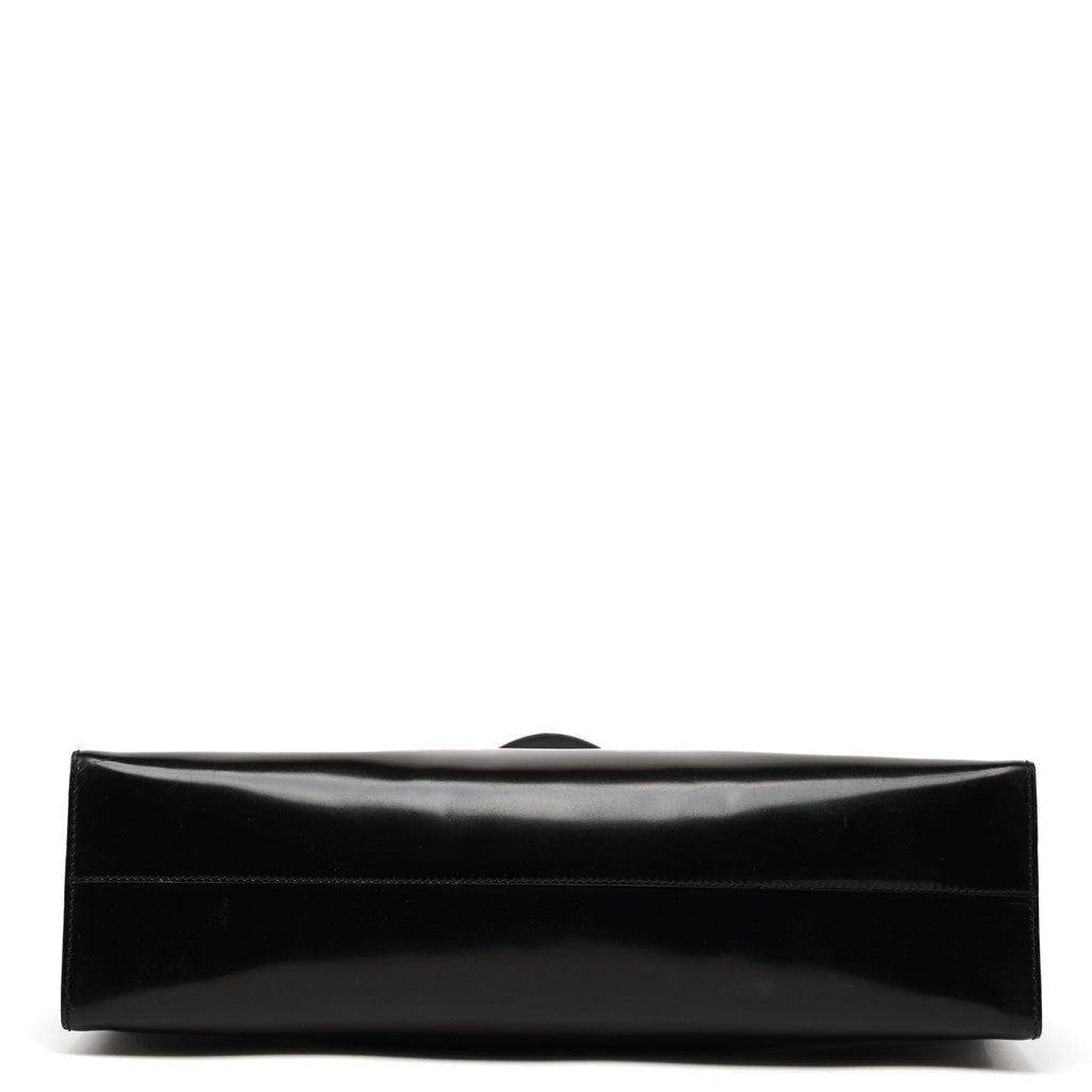 1995 Black Spazzolato Clutch Tote Bag