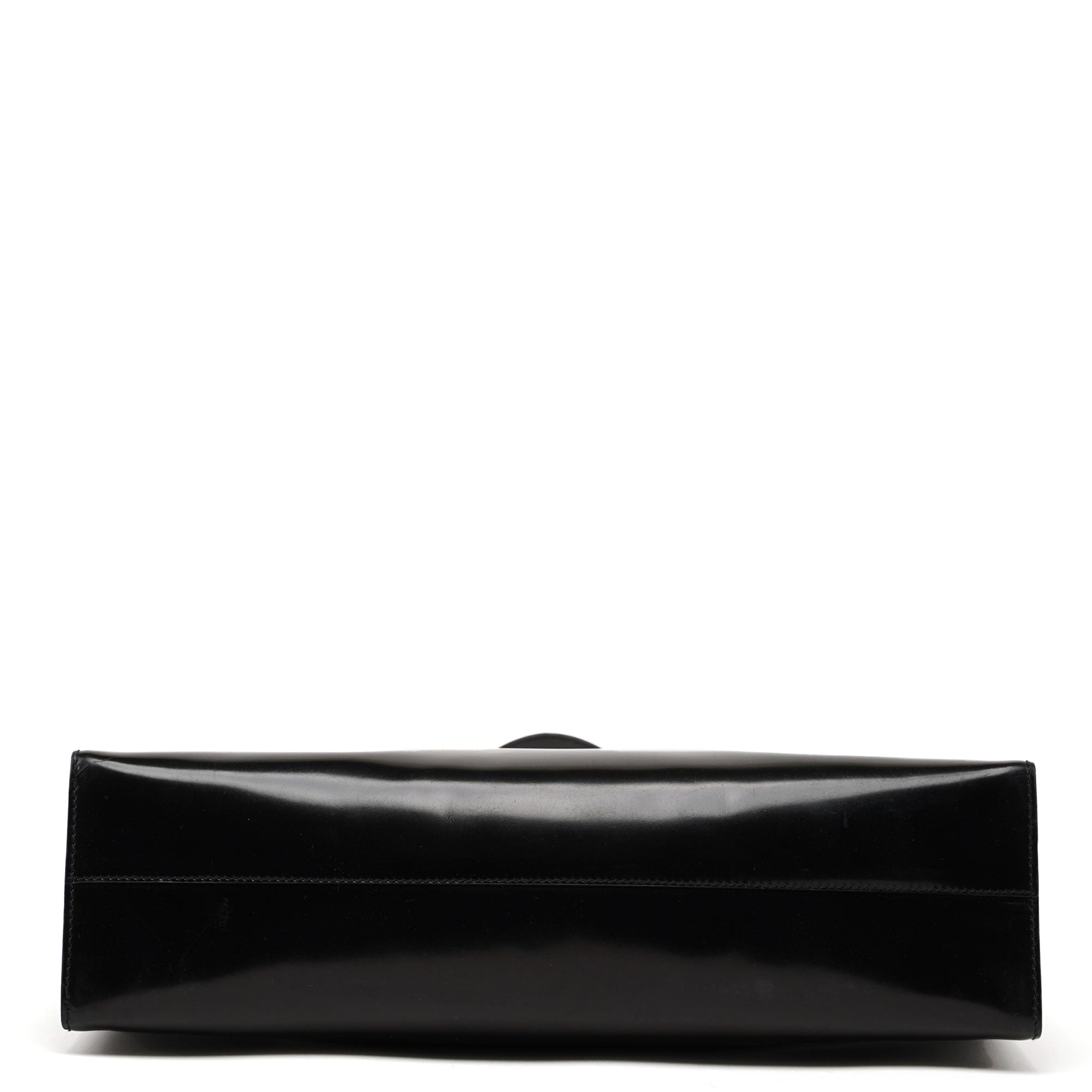 1995 Black Spazzolato Clutch Tote Bag