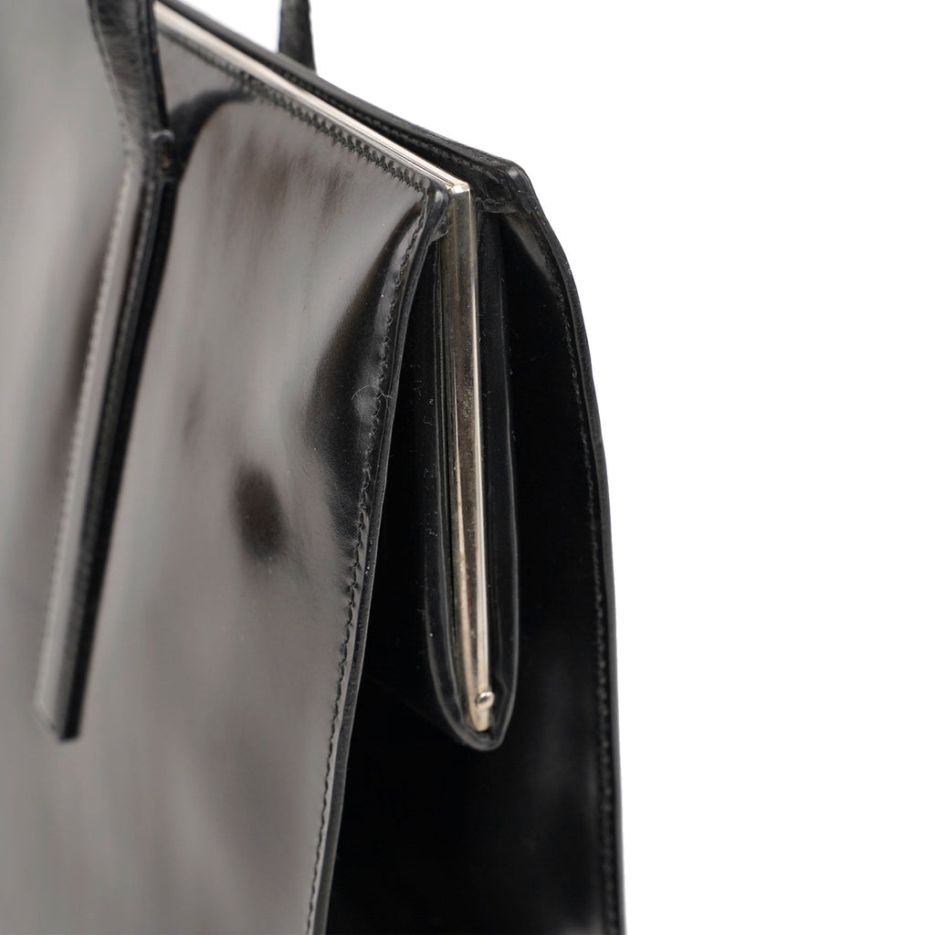 1995 Black Spazzolato Clutch Tote Bag