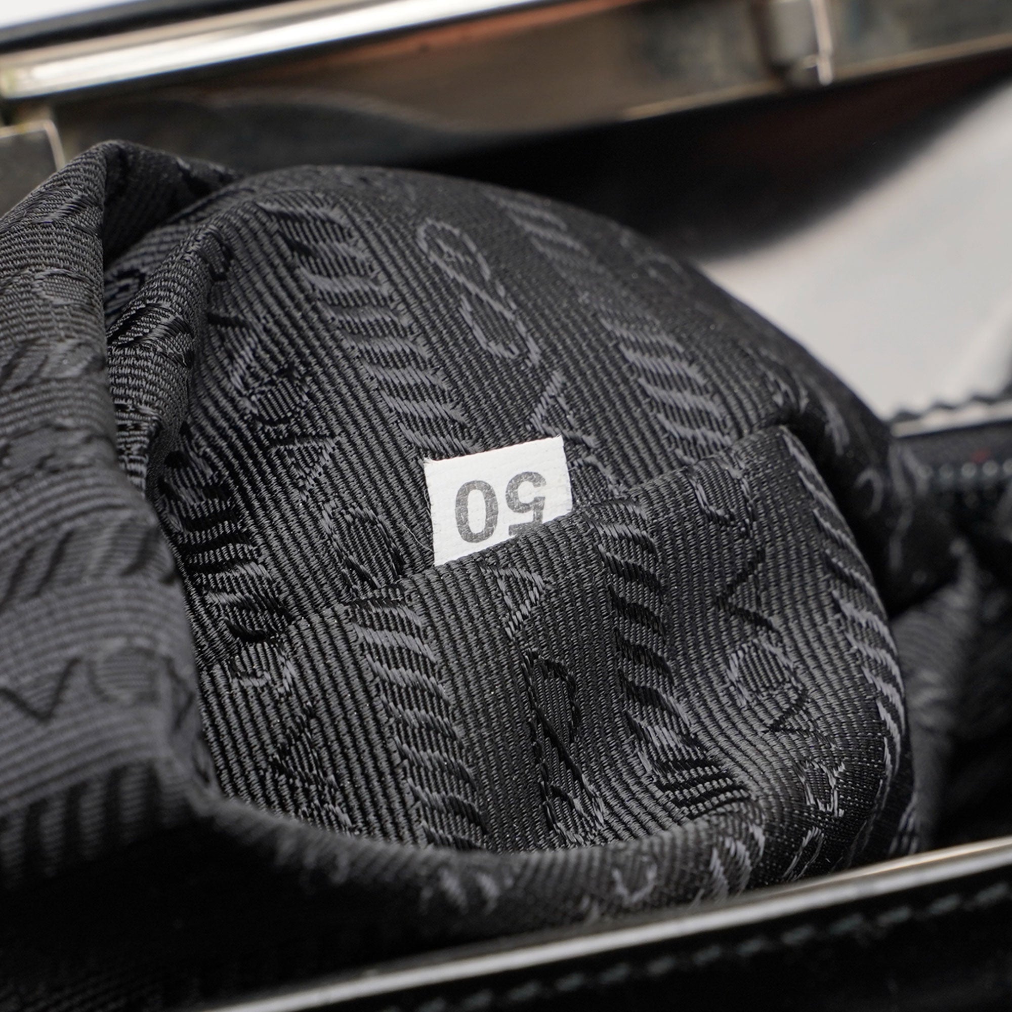1995 Black Spazzolato Clutch Tote Bag
