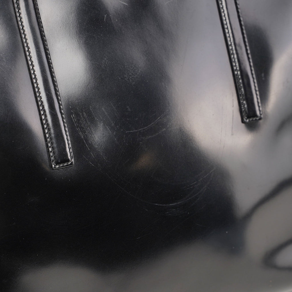1995 Black Spazzolato Clutch Tote Bag