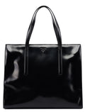 1995 Black Spazzolato Clutch Tote Bag
